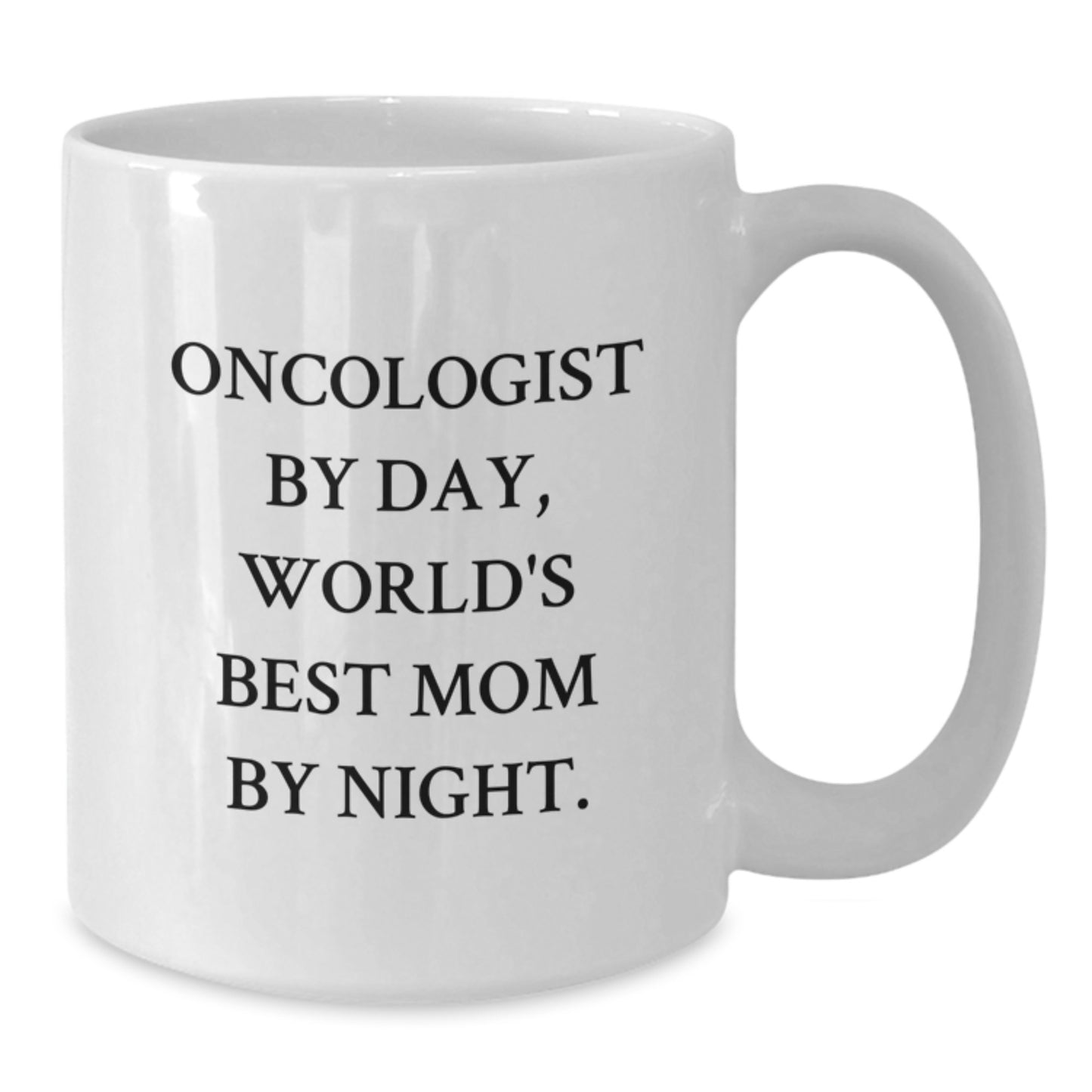 Funny Oncologist Gifts for Him, 'Cancer Doc by Day, World's Best Mom by Night!', White Coffee Mug, Perfect for Christmas Unique Gifts from Family to Oncologist Men - Additional