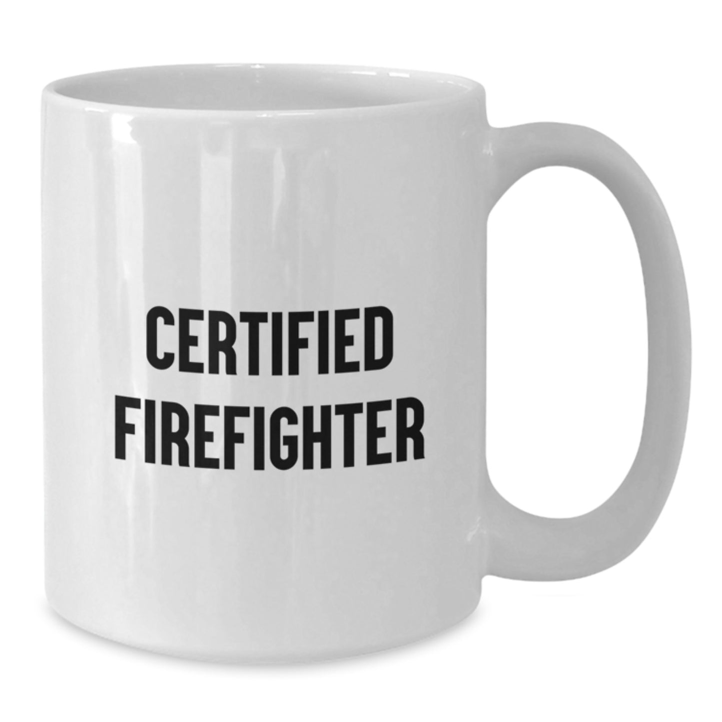 Funny Firefighter Gifts from Friends for Men's Graduation Unique White Coffee Mug - Additional