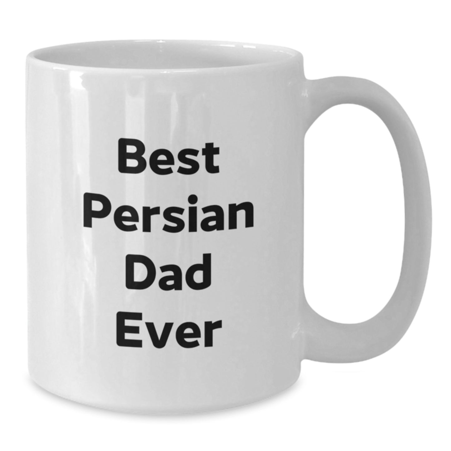 Funny Persian Cat Lover Gifts from Dad for Birthday, White Coffee Mug with 'Best Persian Dad Ever' Quote - Additional