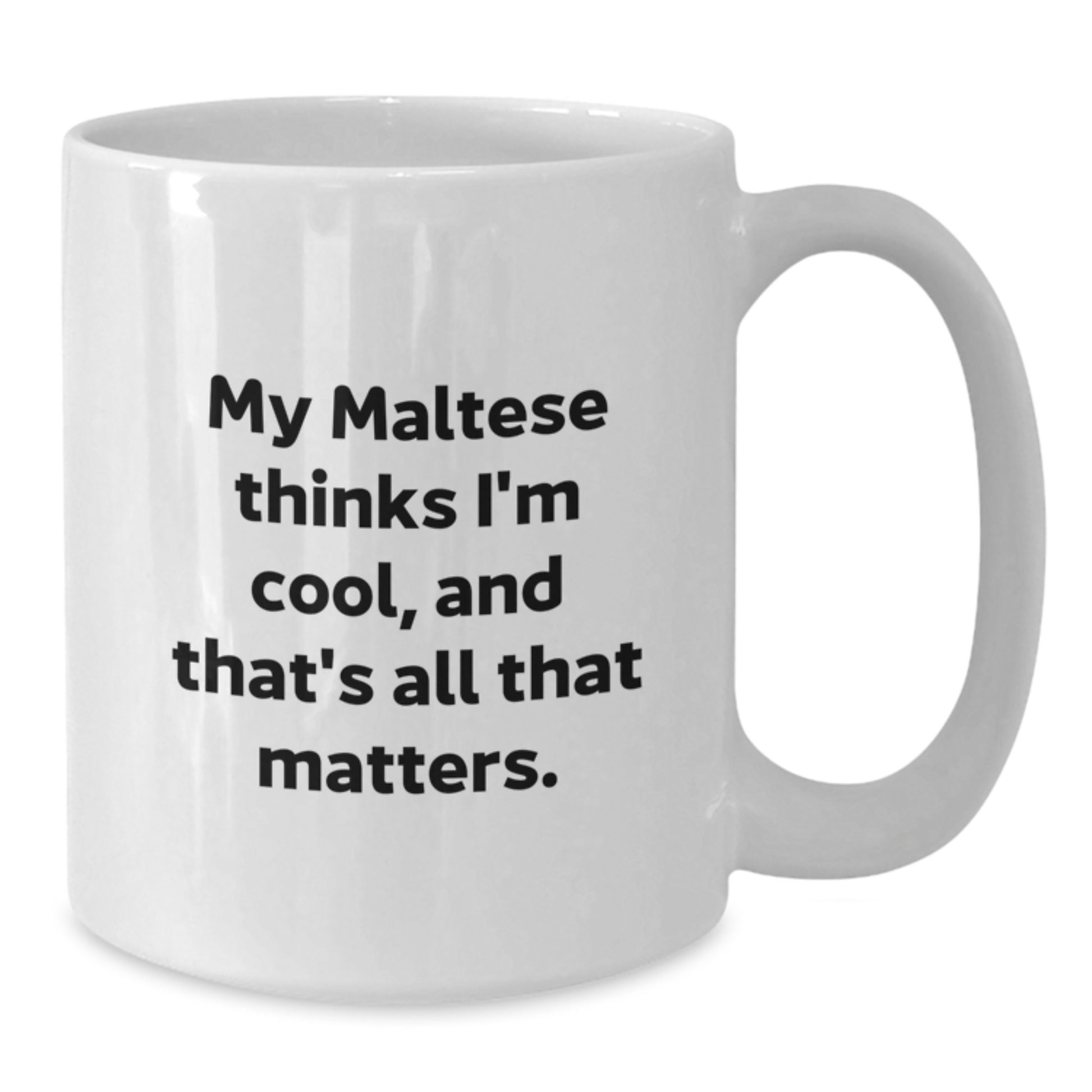 Maltese Dog Lovers Funny Gifts from Friends to Family White Coffee Mug - Additional