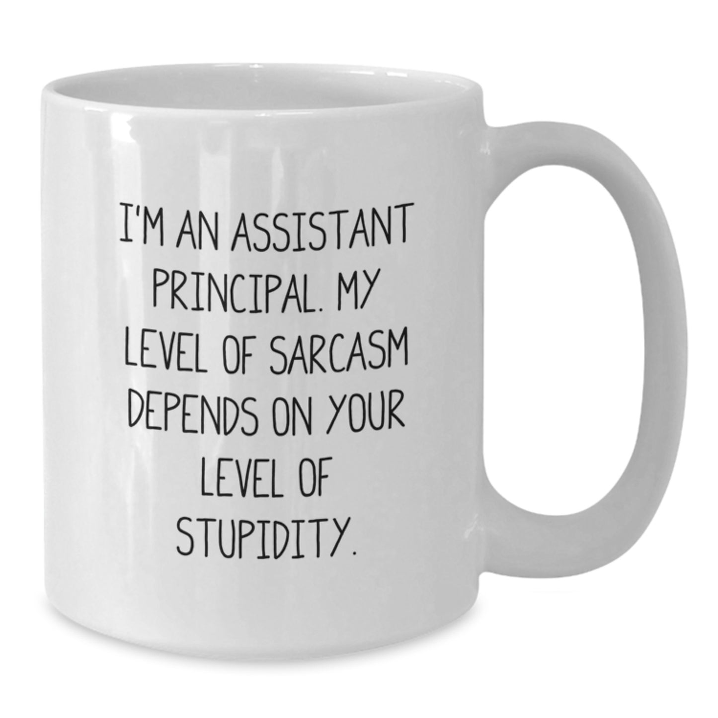 Funny Assistant Principal Gifts for Men, White Coffee Mug, Sassy Holiday Cheer from Friends - Additional