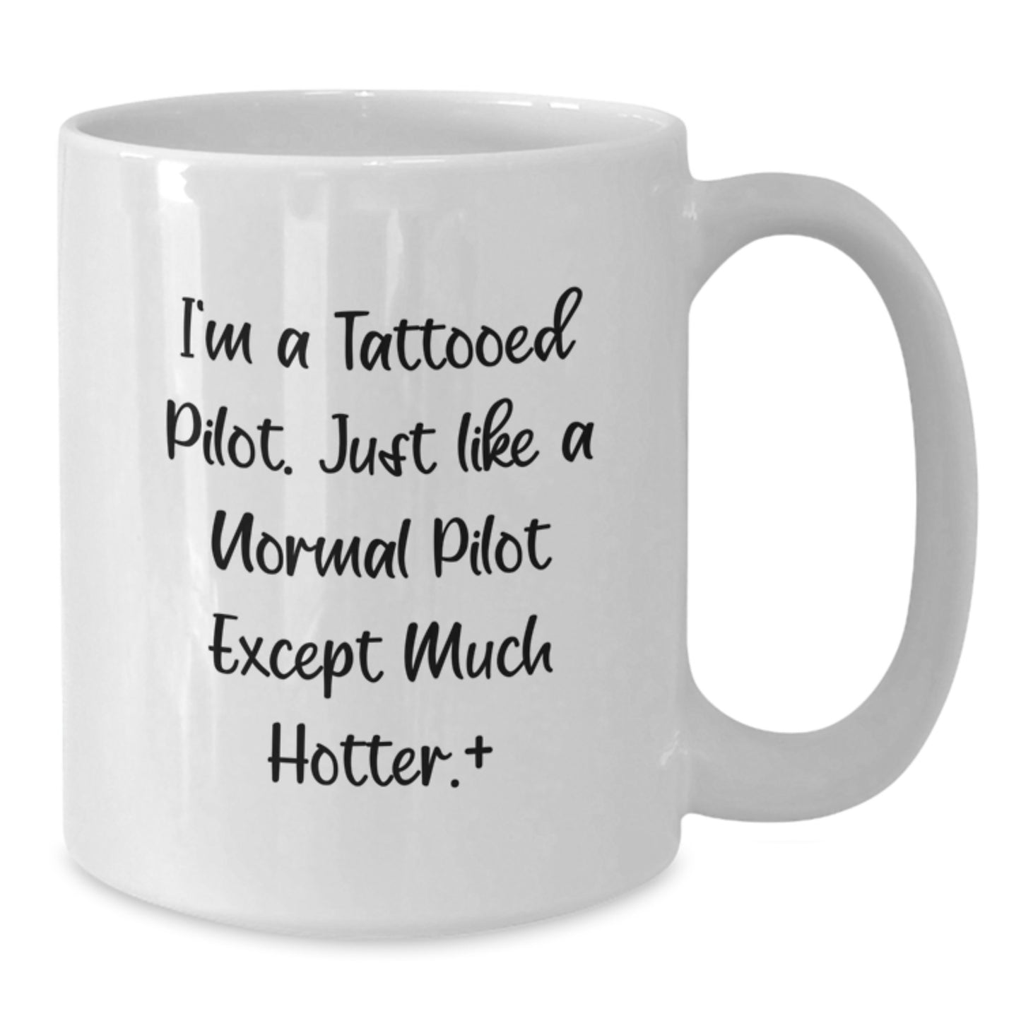 Funny Pilot Gifts for Men, White Coffee Mug, Unique Christmas Memorable Presents from Friends for Lovable Pilot Enthusiasts - Additional