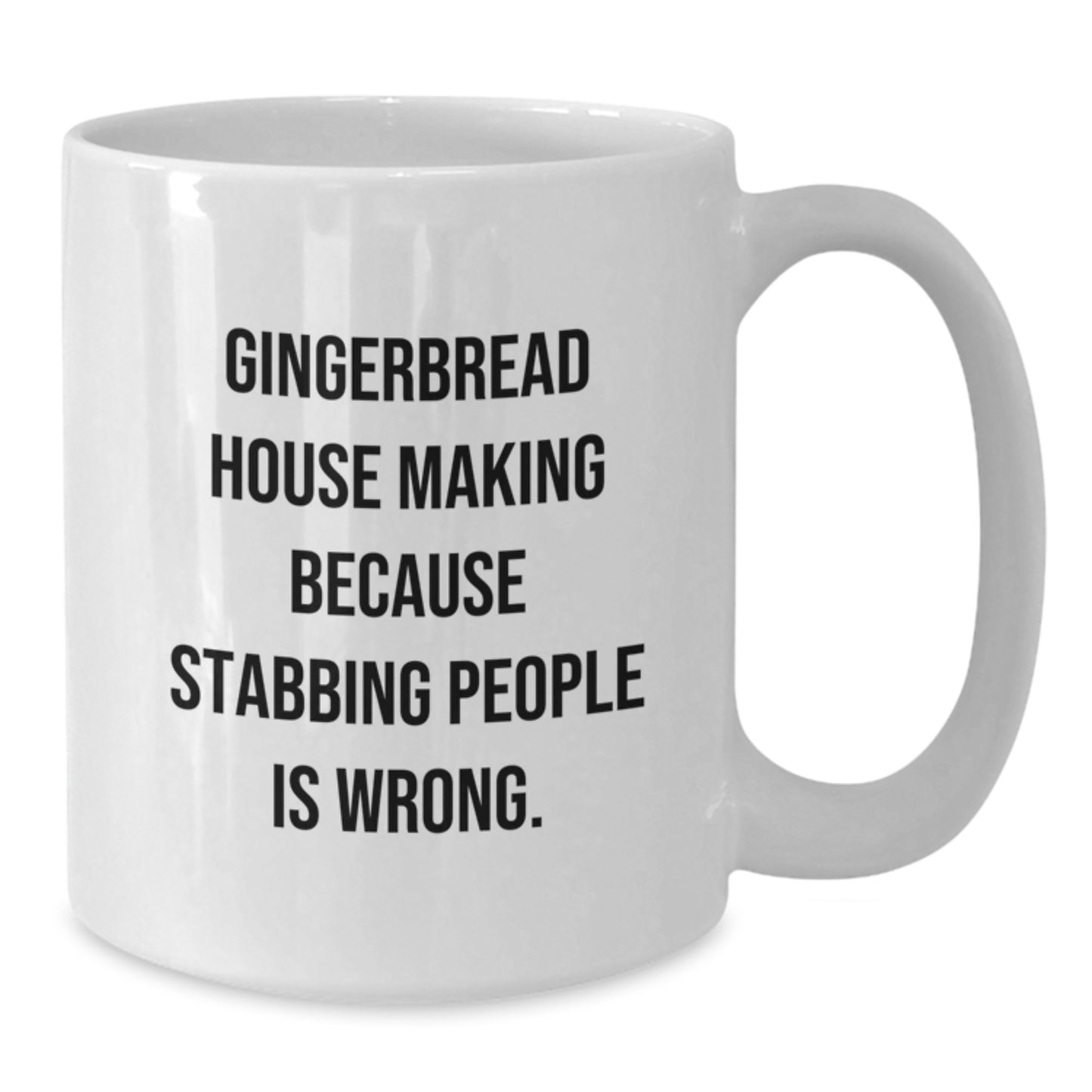 Funny Gingerbread House Making Gifts for Men, White Coffee Mugs, Gifts from Women, Gingerbread House Making Enthusiasts, Christmas Unique Mugs - Additional