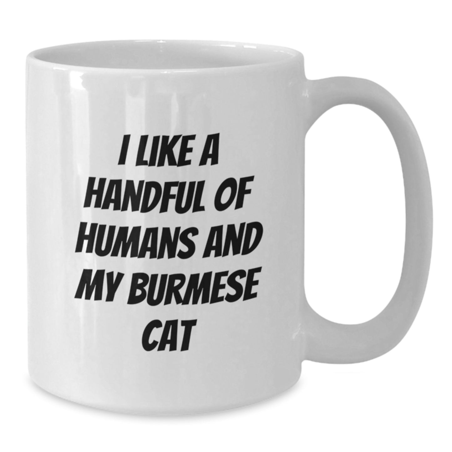 Funny Burmese Cat Gifts from Men to Women, White Coffee Mug for Christmas Unique Presents - Additional