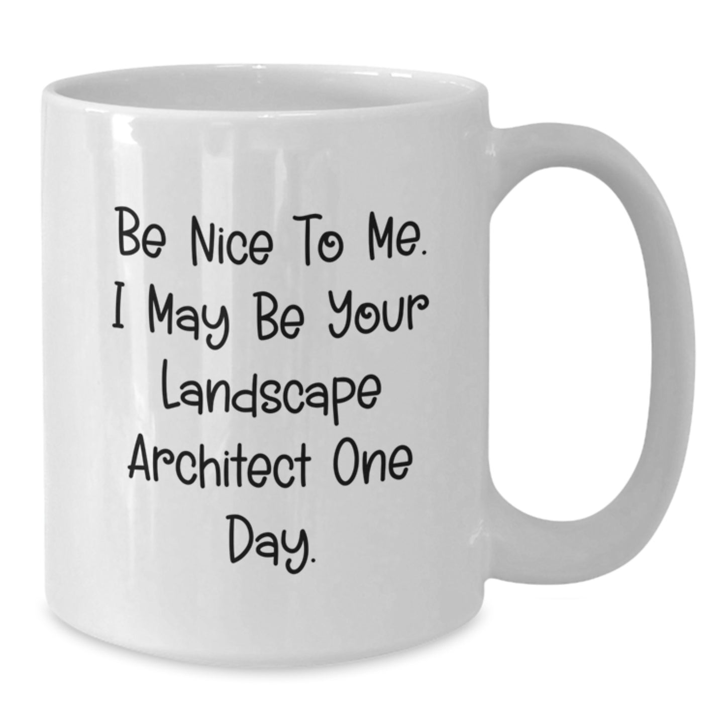 Be Nice to Me, Funny Landscape Architect Gifts, Graduation Unique Gifts from Friends, White Coffee Mug for Landscape Architect - Additional