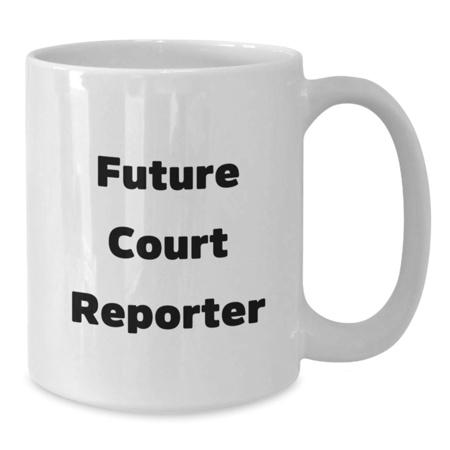Funny Court Reporter Gifts from Friends, Inspirational Quote 'Future Court Reporter' on White Coffee Mug, Christmas Unique Gifts for Men, Women, Family, Coworkers, Court Reporter Enthusiasts - Additional