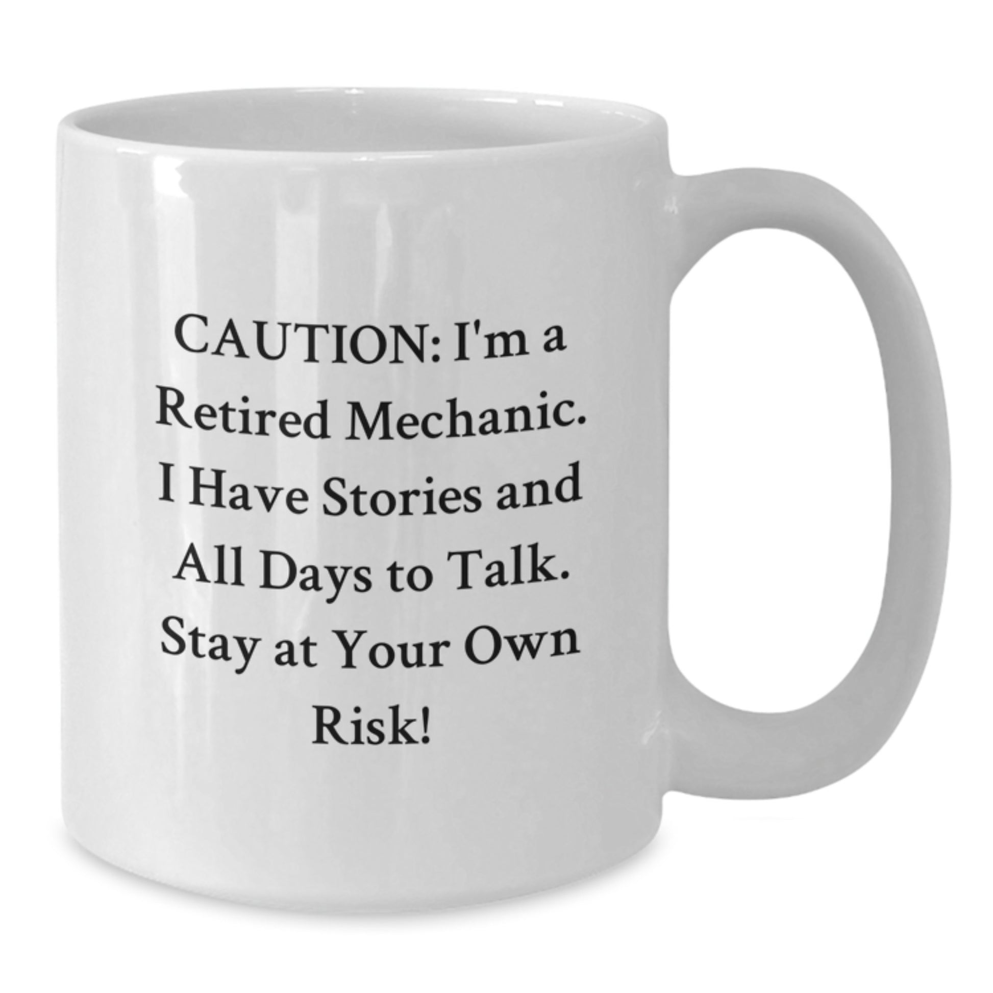 Funny Mechanic Quote White Coffee Mug - Gifts from Men to Mechanic Friends, Christmas Unique Mechanic Gifts for Mechanic, Perfect Mechanic Humor Ceramic Mug - Additional