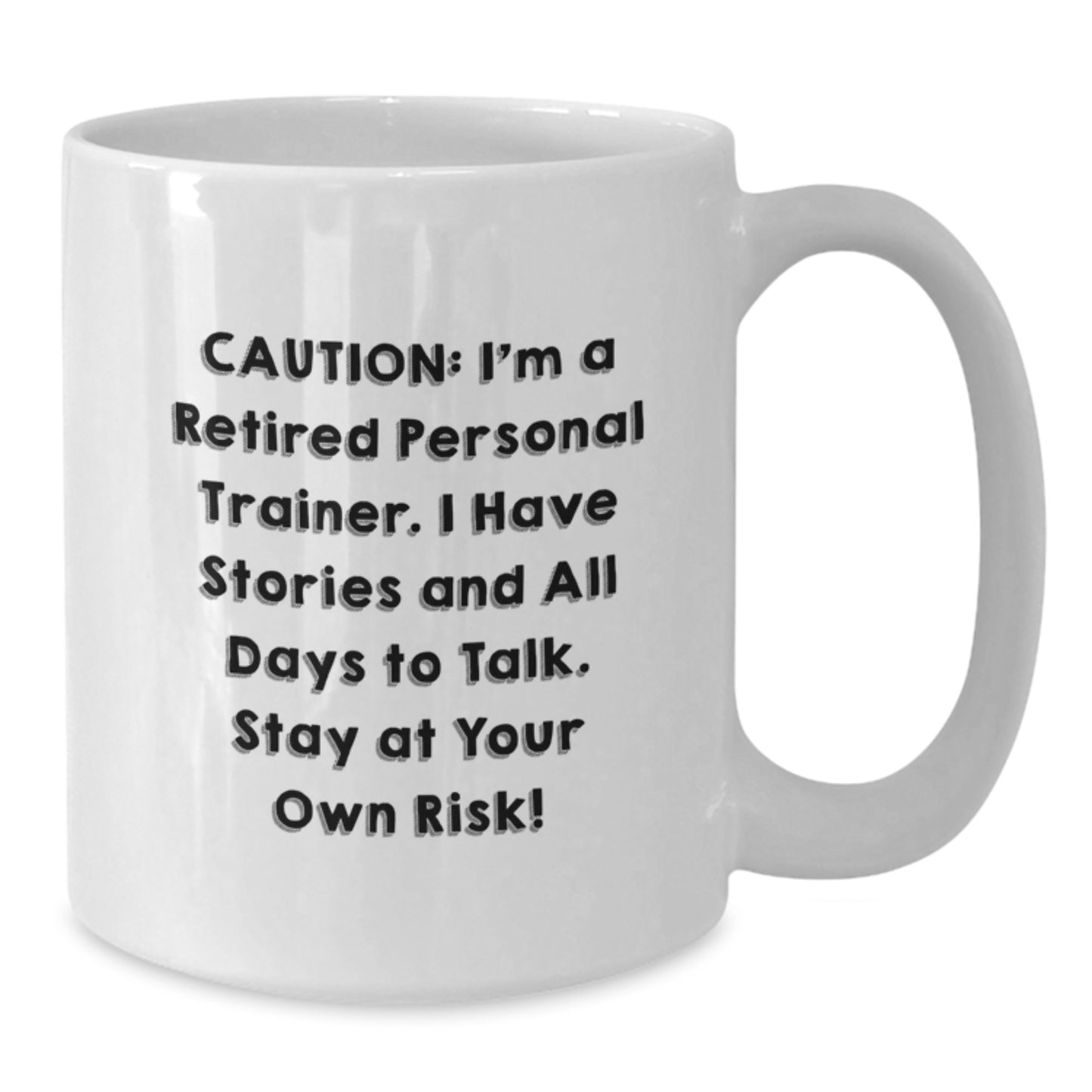 Personal Trainer Humor Gifts from Friends to Family, Funny White Coffee Mug for Men, Women, Coworkers, and Graduation Unique Personal Trainer Gifts - Additional