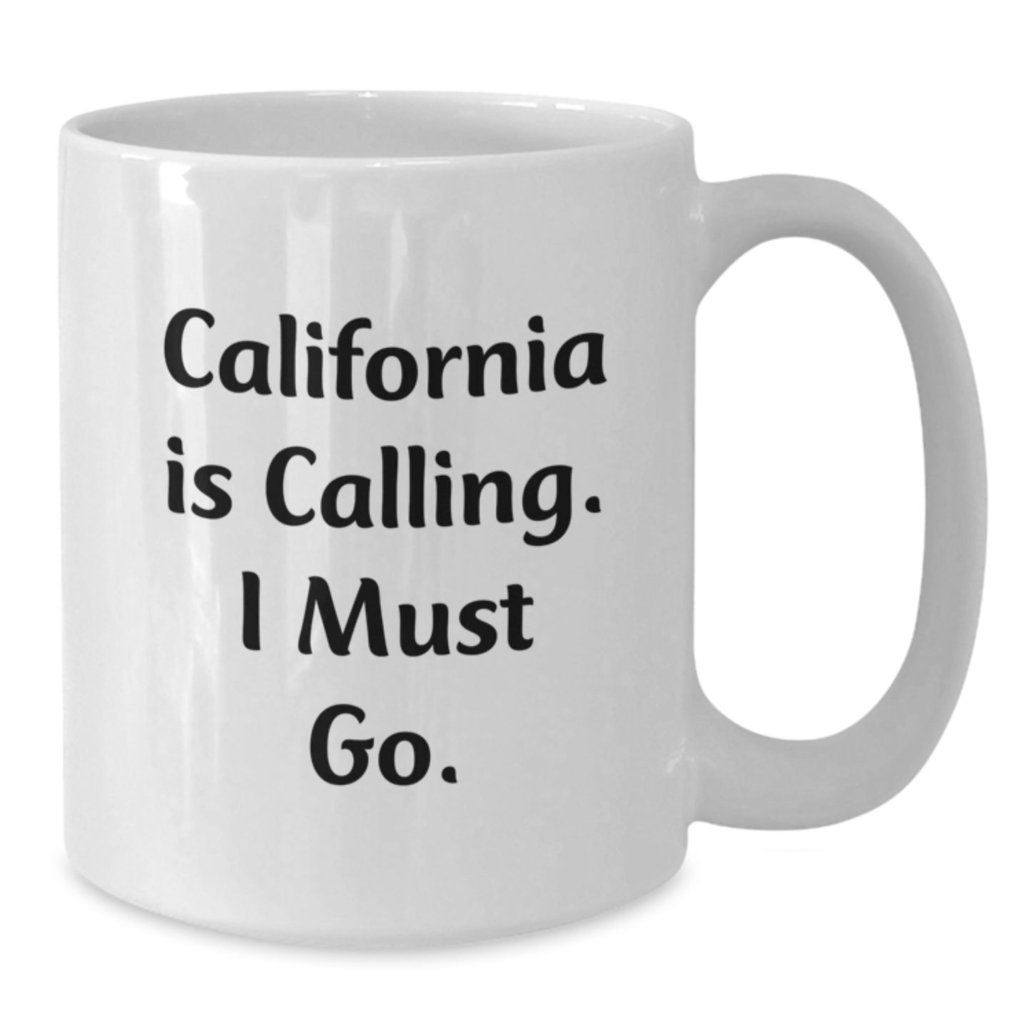 California Gifts for Friends from California, White Coffee Mug Quote 'California Is Calling I Must Go' for Christmas Unique Gifts - Additional