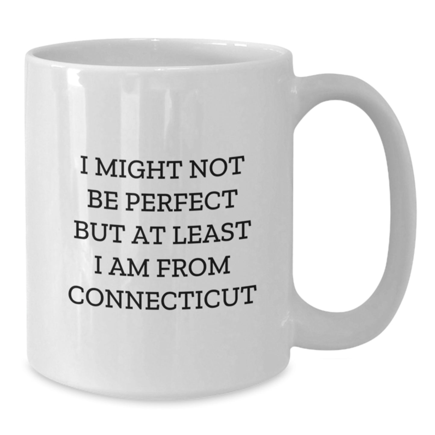 Funny Connecticut Gifts for Friends from the Heart of New England - White Coffee Mug - Perfect Christmas Unique - Additional