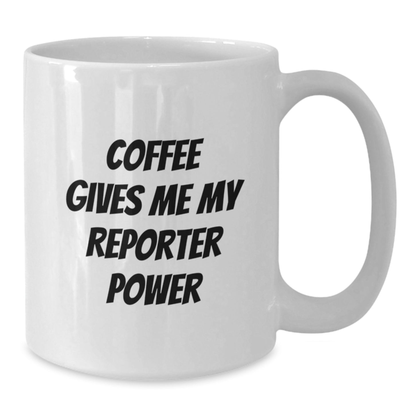 Funny Reporter White Coffee Mugs, Gifts from Friends for Men Women Christmas Unique - Additional