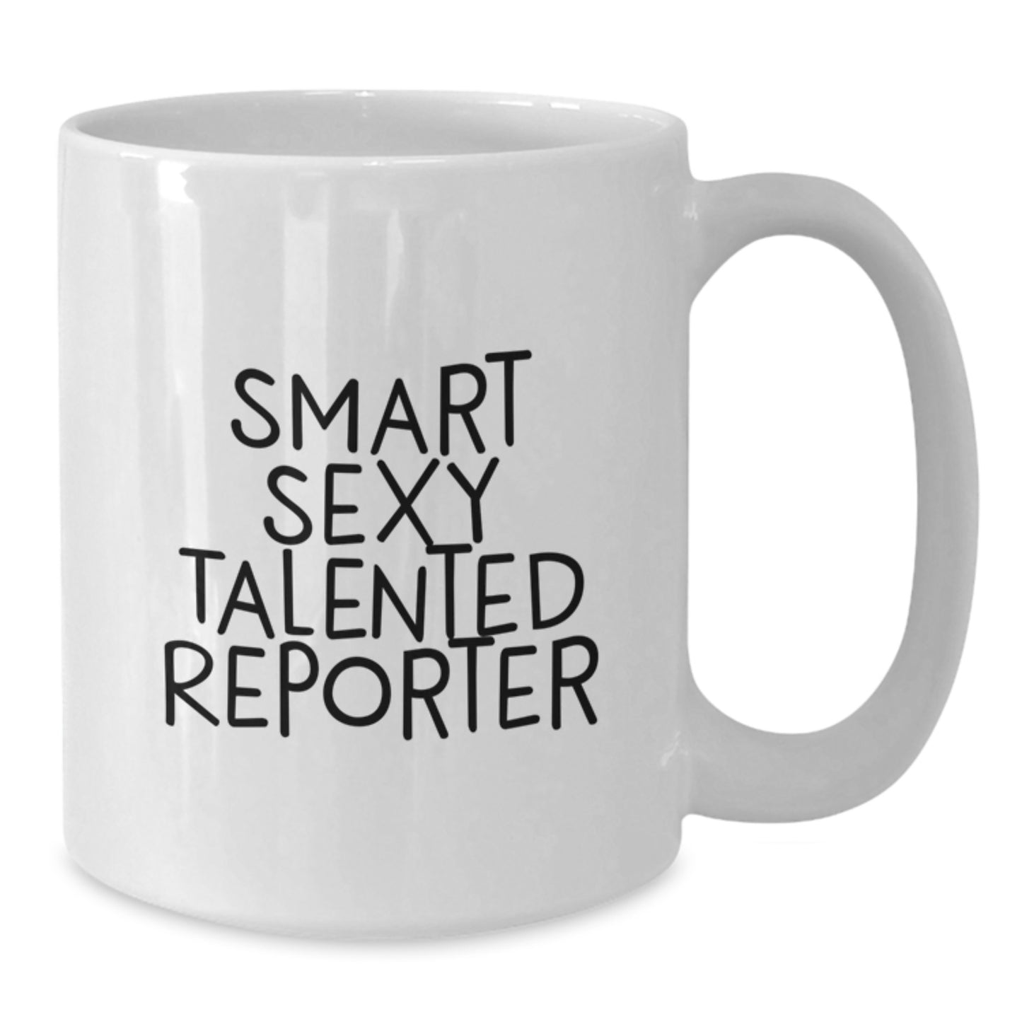 Funny Reporter White Coffee Mug Gifts from Friends for Men Christmas Unique Treasures - Additional