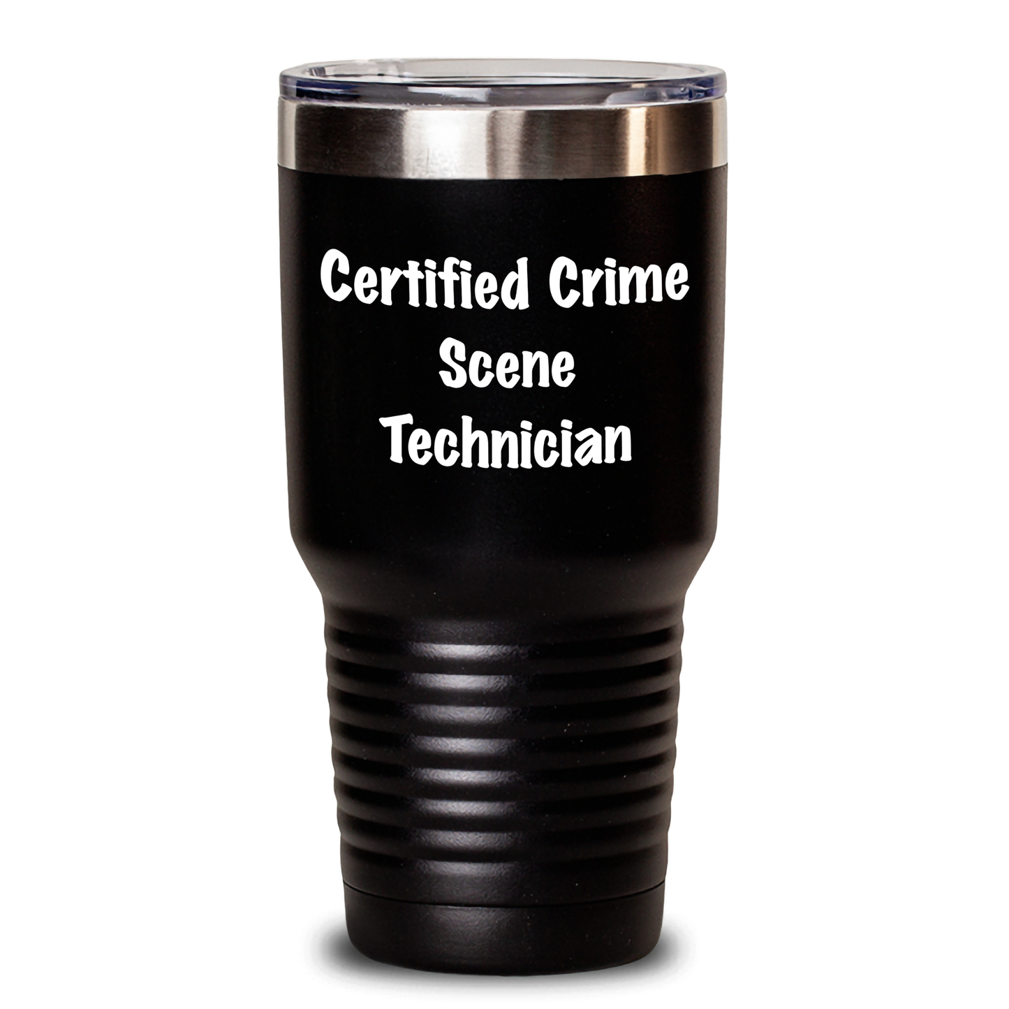 Funny Crime Scene Technician Gifts from Friends for Certified Crime Scene Tech, Tumbler for Graduation, 'I'm Not a Morning Person, I'm a Crime Scene Technician' - Main