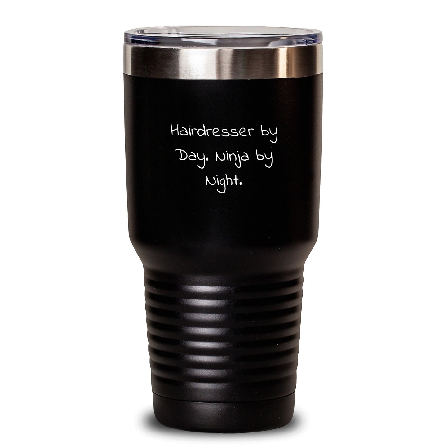 Hairdresser By Day Ninja Gifts from Friends for Birthday, Funny Tumbler, 20oz or 30oz Capacity - Main
