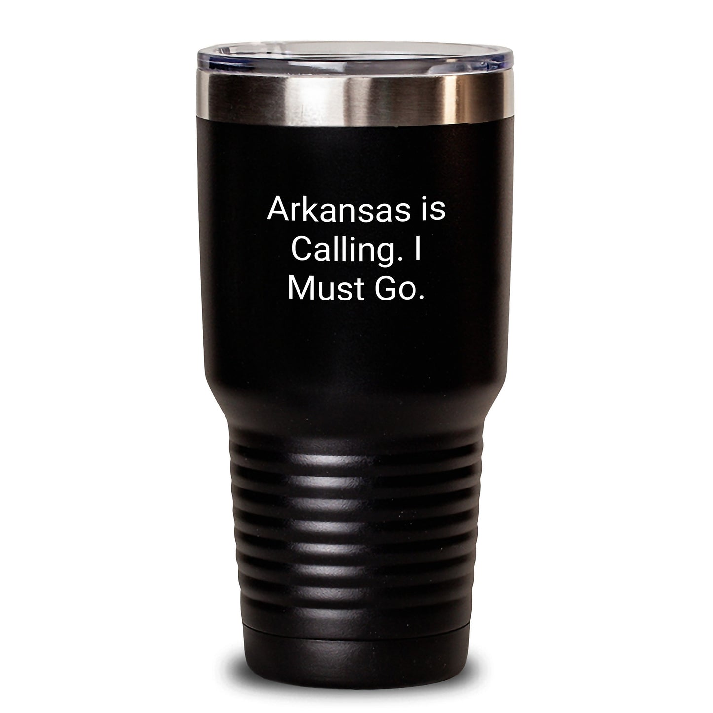 Arkansas Gifts for Friends - Funny Quote Tumbler, 'Arkansas Is Calling. I Must Go.' 20oz or 30oz Insulated Tumbler for Women, Men or Family, Perfect Christmas Unique Gifts - Main