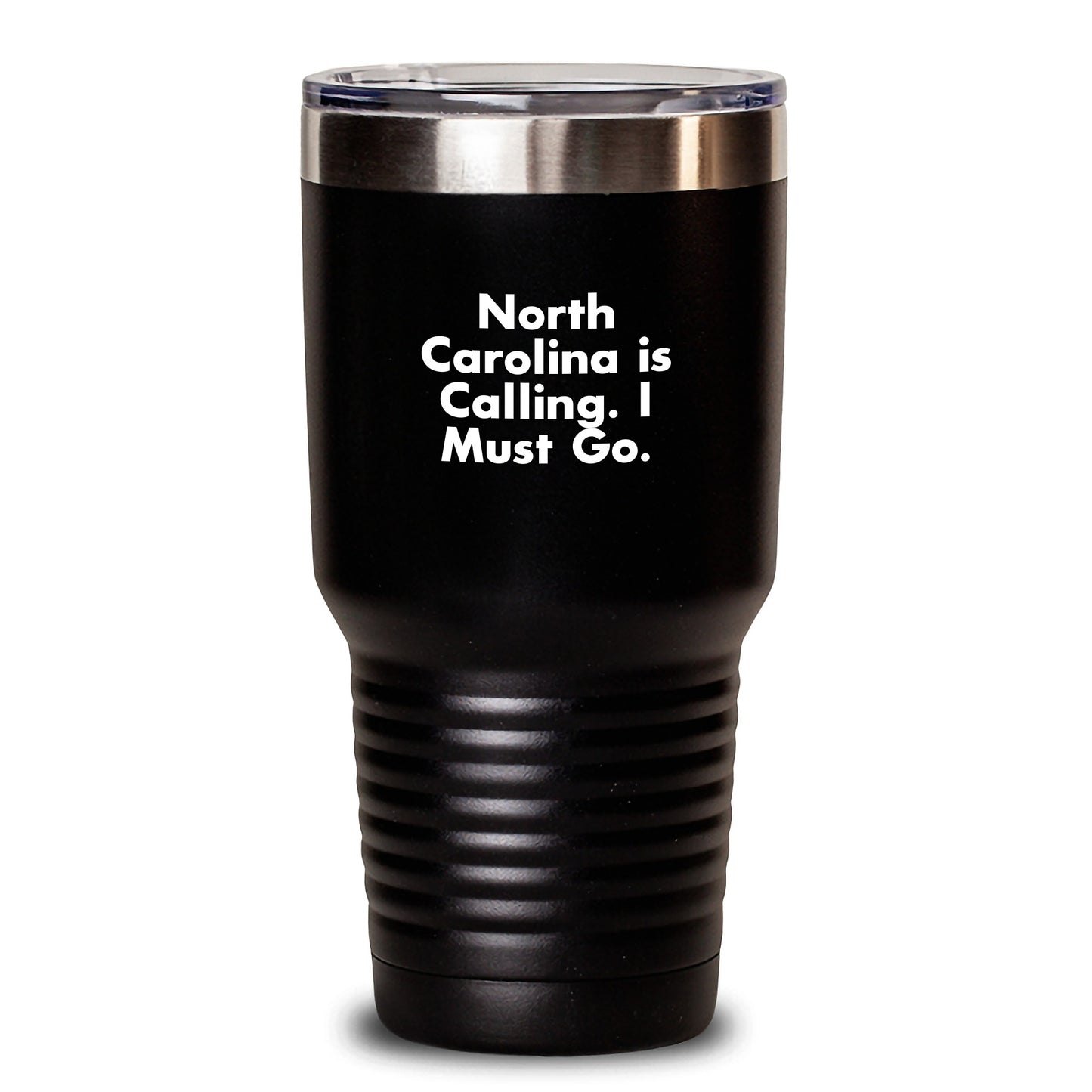North Carolina Gifts from Friends, 'North Carolina Is Calling. I Must Go.' Tumbler for Men, Women, and Family Graduation Unique Items - Main