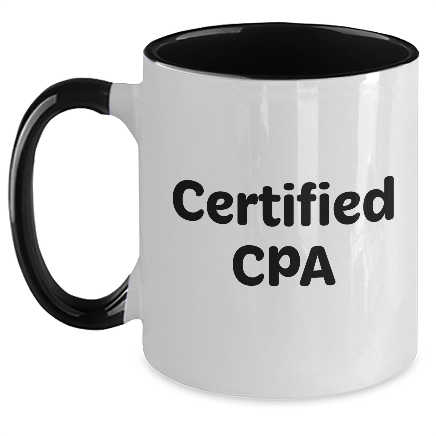 Funny CPA Gifts for Men and Women from Friends and Family - Two Tone Coffee Mug with Inspirational Quote - Main