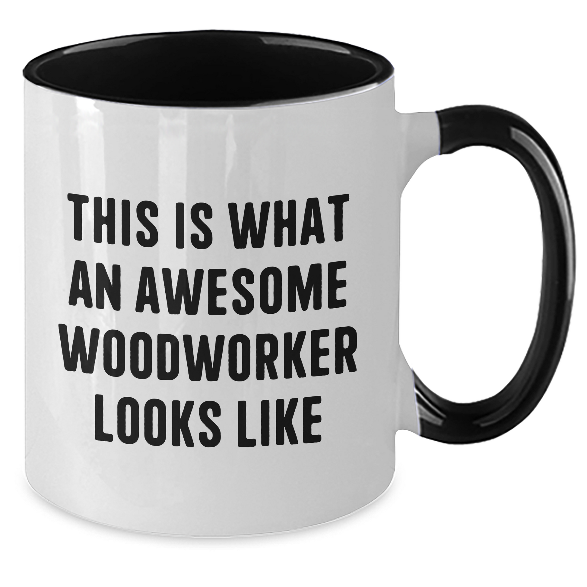 Woodworker Gifts from Friends, Two Tone Coffee Mugs for Woodworker, Inspirational Quote, Graduation Unique Gifts - Additional
