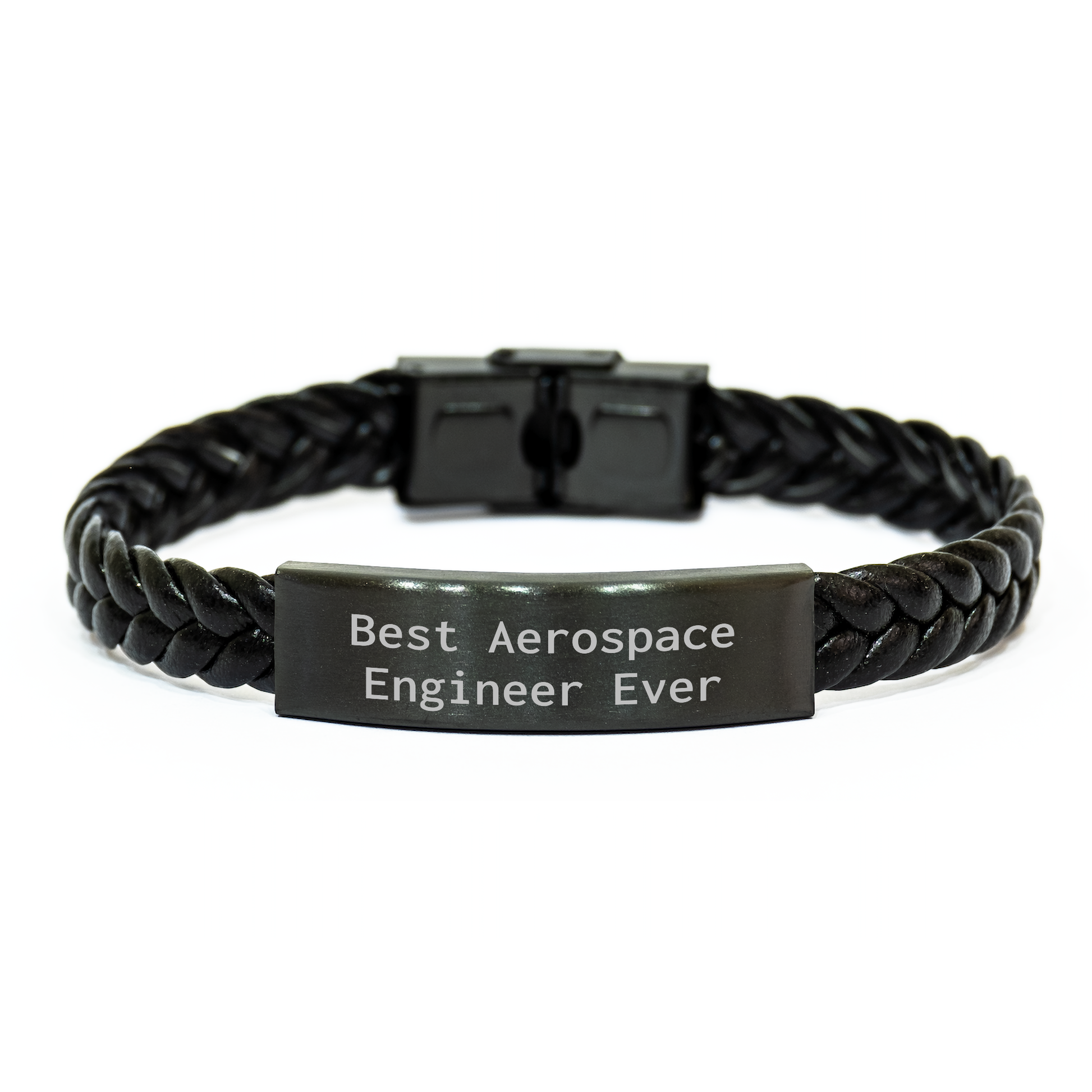 Aerospace Engineer Funny Quote Interlaced Leather Bracelet for Men Gifts from Friends Graduation Unique - Image 1