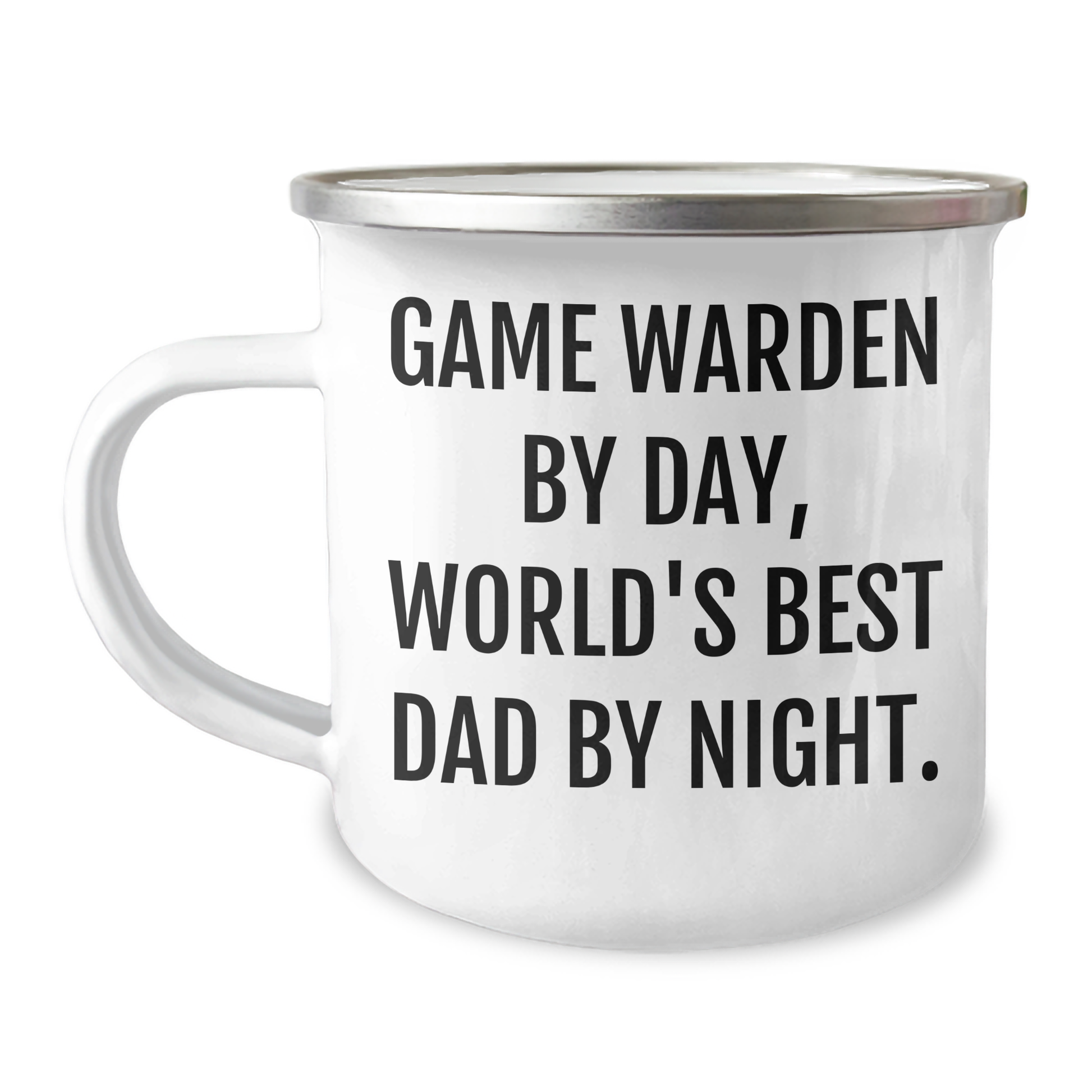 Game Warden Gifts, Funny Quote, Camping Mug for Graduation, 'Game Warden By Day, World's Best Dad By Night.' by Gifts from Family to Game Warden - Image 1