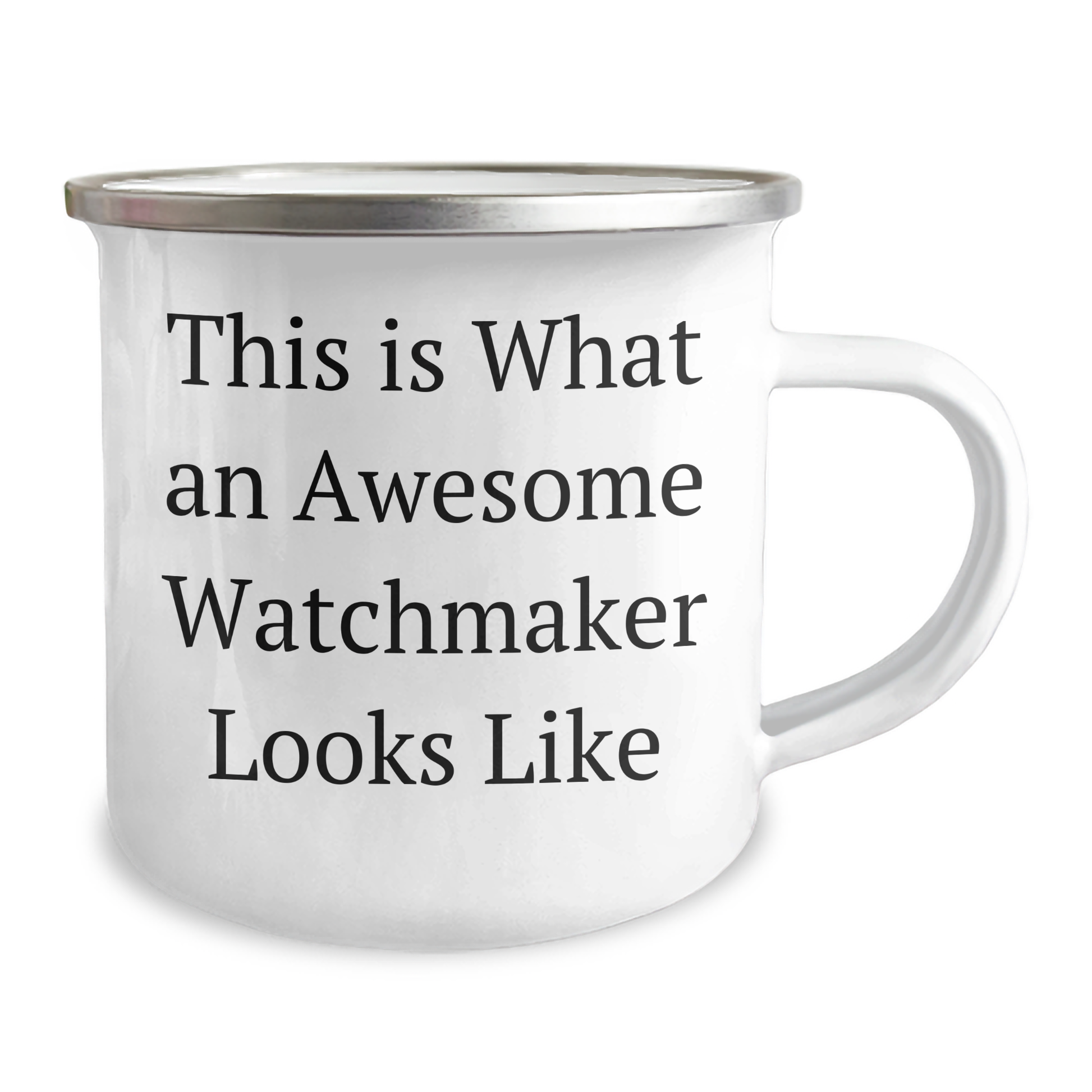 Watchmaker Gifts from Friends, This Is What Awesome Looks Like, 12 oz Camping Mug for Graduation - Image 2