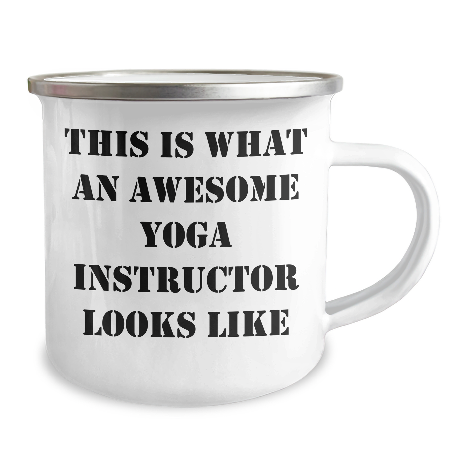 Funny Yoga Instructor Gifts from Friends, Gifts for Yoga Instructors, Camping Mug with Inspirational Quote 'This Is What An Awesome Yoga Instructor Looks Like', Perfect Graduation Unique Gifts - Image 2