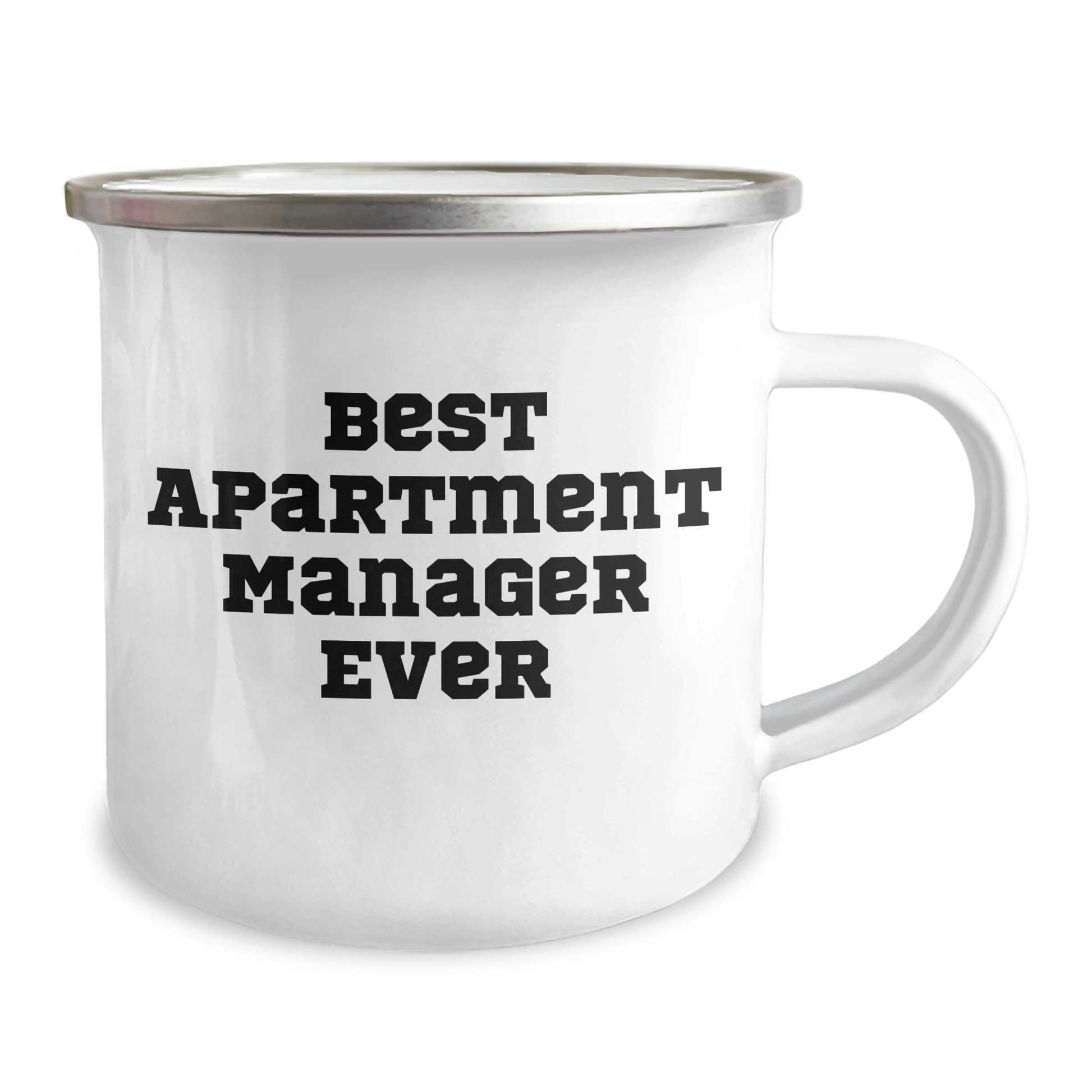 Funny Apartment Manager Gifts from Friends, Best Apartment Manager Ever, Unique Graduation Gifts for Men, Women, Coworkers, and Family - Camping Mug - Image 2