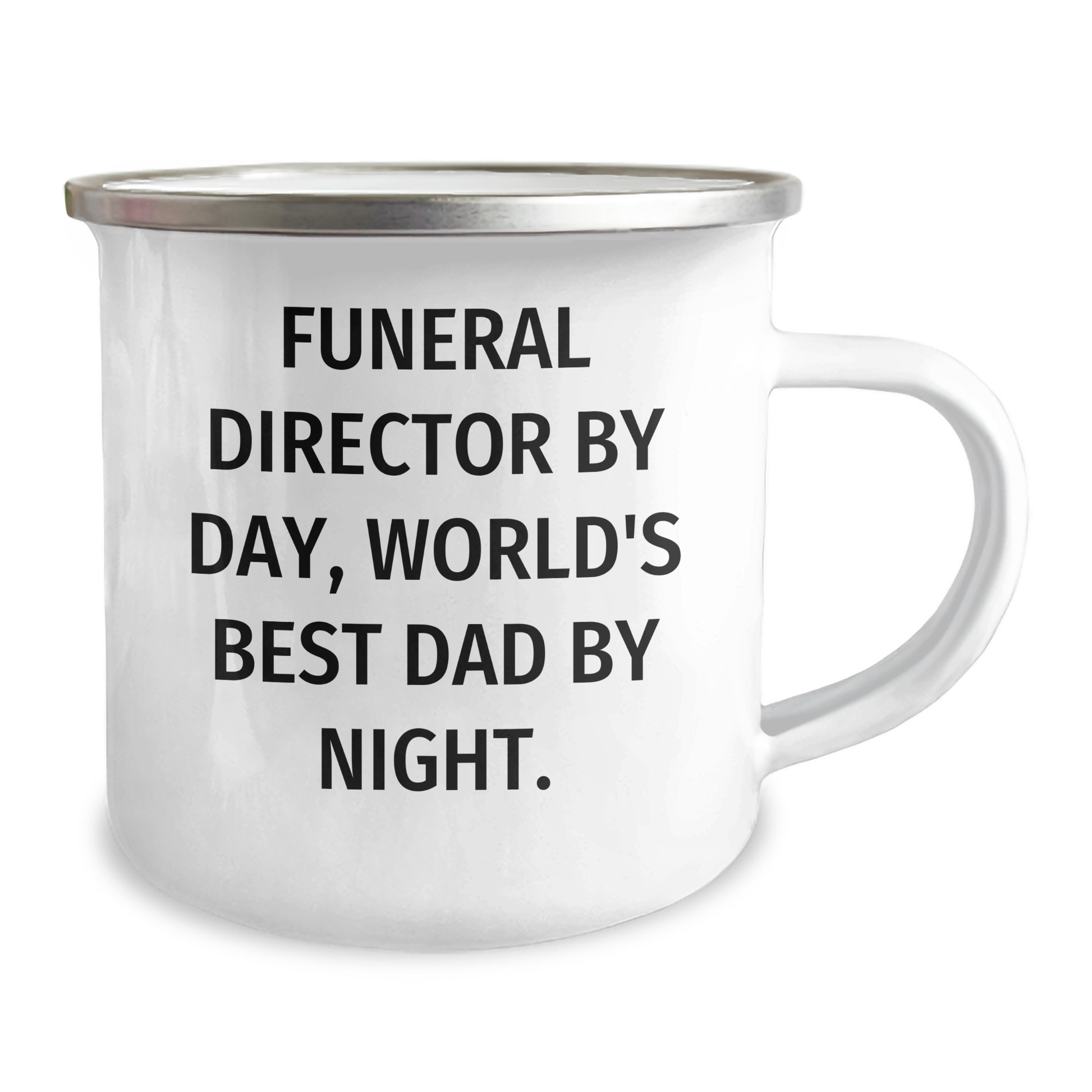 Funeral Director Gifts, World's Best Dad Camping Mug, Graduation Unique Gifts from Friends, Family, or Men - 'Funeral Director By Day, World's Best Dad By Night.' - Image 2