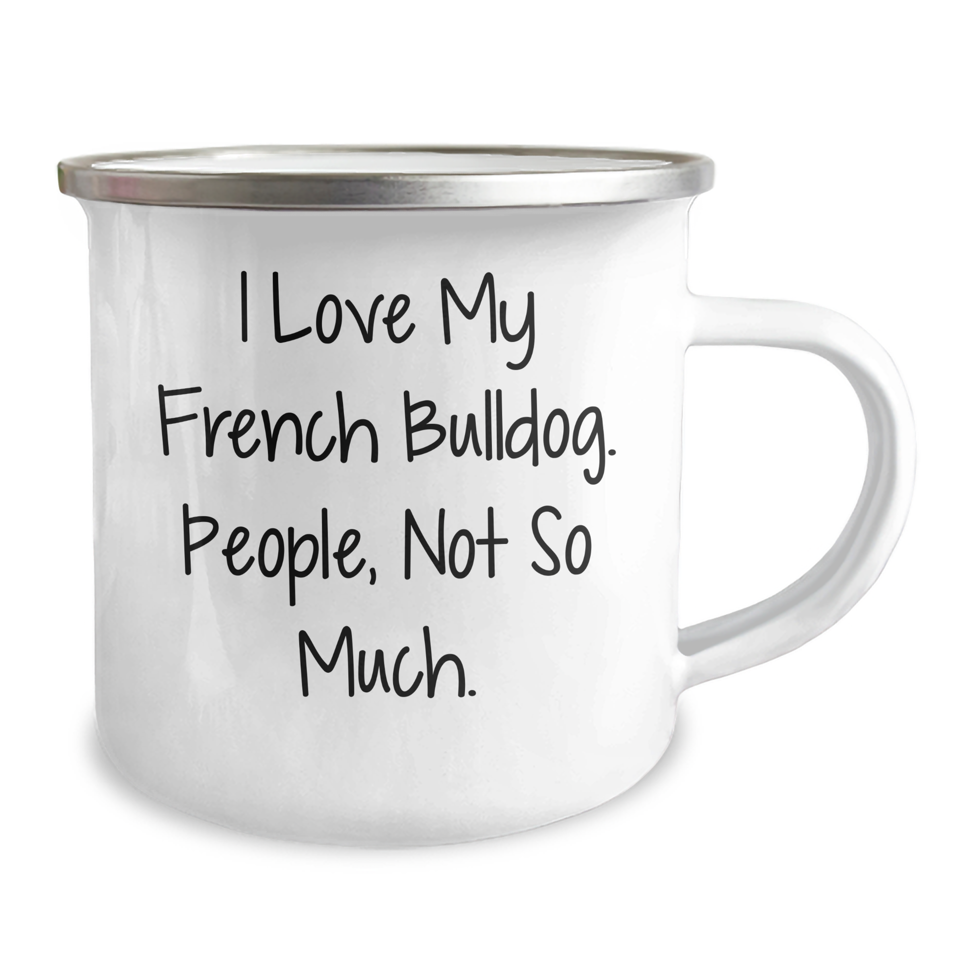 French Bulldog Camping Mug Gifts from Family Friends - I Love My French Bulldog, People Not So Much, Funny Graduation Mugs - Image 2