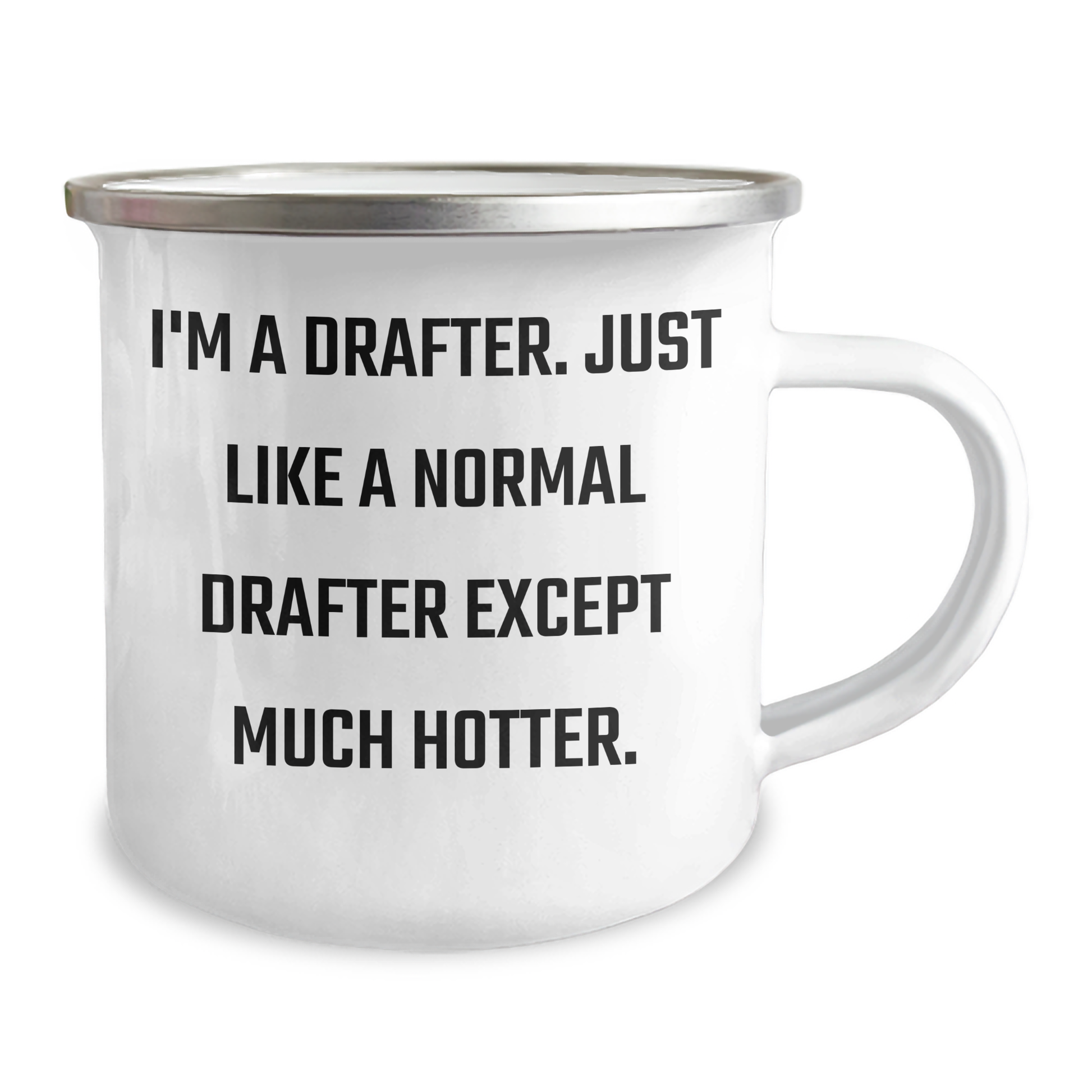 Funny Drafter Gifts for Men - I'm A Drafter. Just Like A Normal Drafter Except Much Hotter. - Camping Mug for Graduation, Gifts from Friends to Family - Image 2