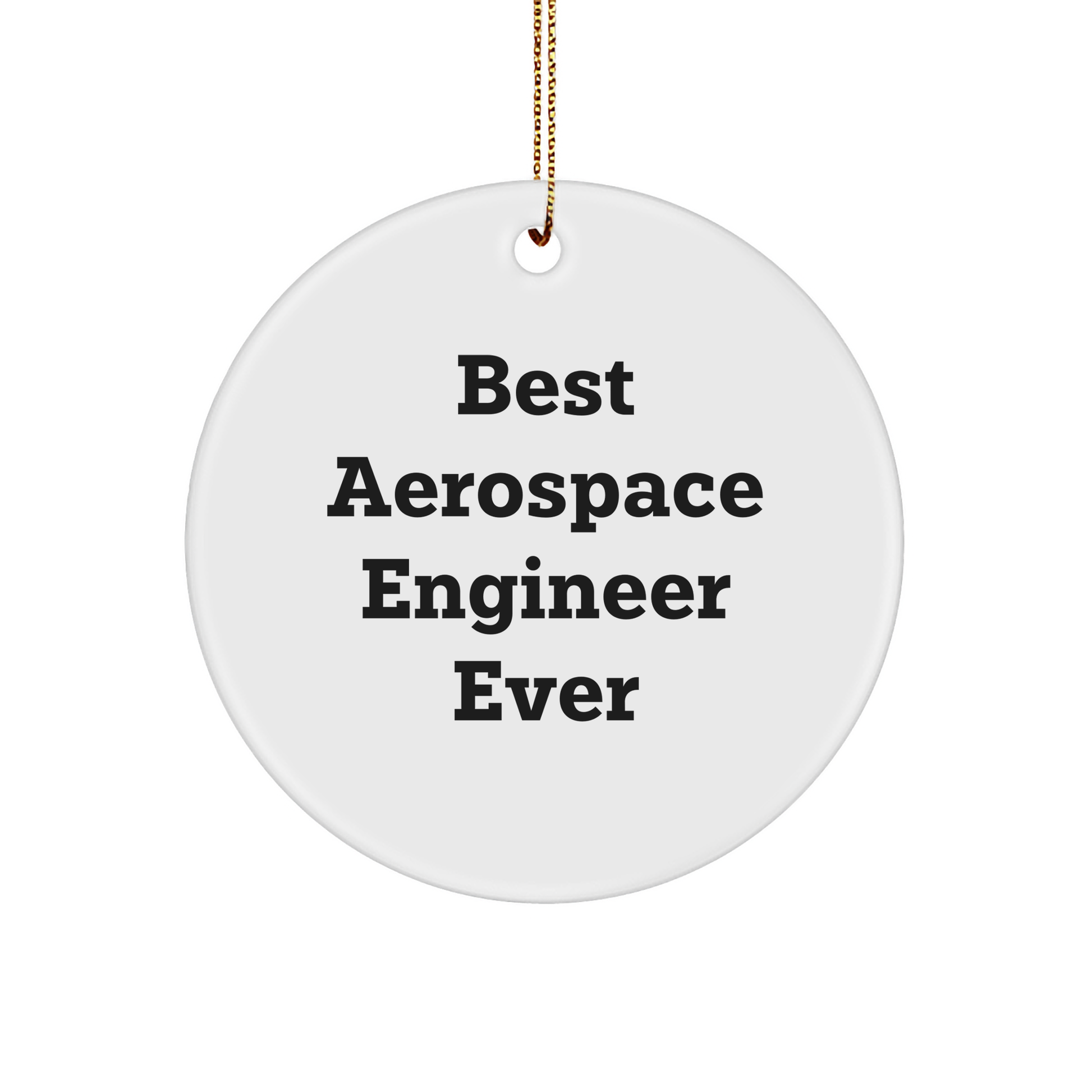 Best Aerospace Engineer Ever Gifts from Friends for Christmas Circle Ornament - Image 1