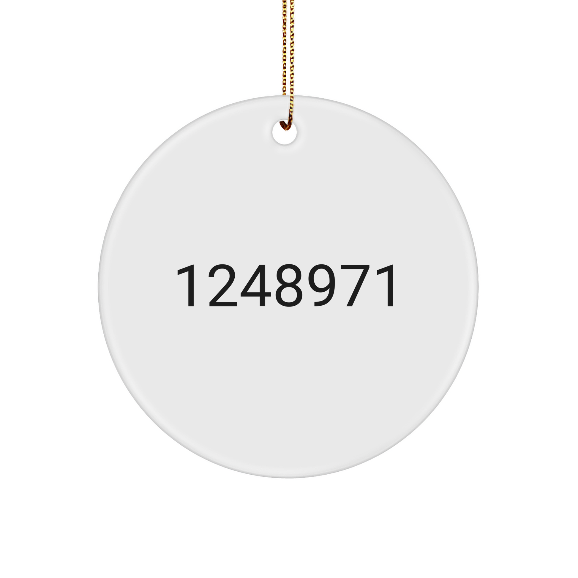 Funny Crime Scene Technician Gifts from Men for Christmas - Certified Crime Scene Technician Circle Ornament, White, 2.75" tall - Image 1