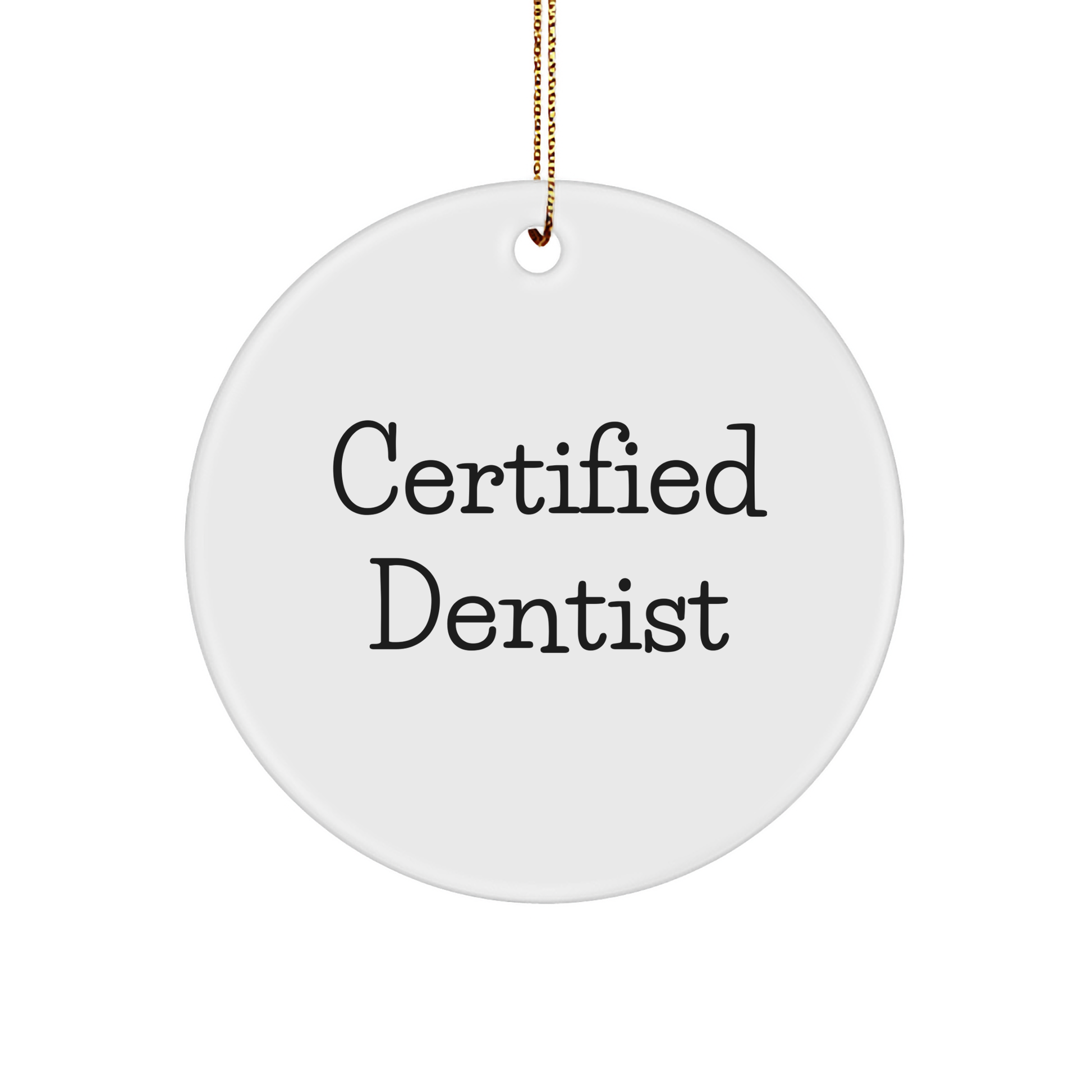 Funny Dentist Gifts from Friends - Christmas Unique Circle Ornament for Dentist, 'You're a-maze-ing' Quote, Gifts for Dentist Men - Image 1
