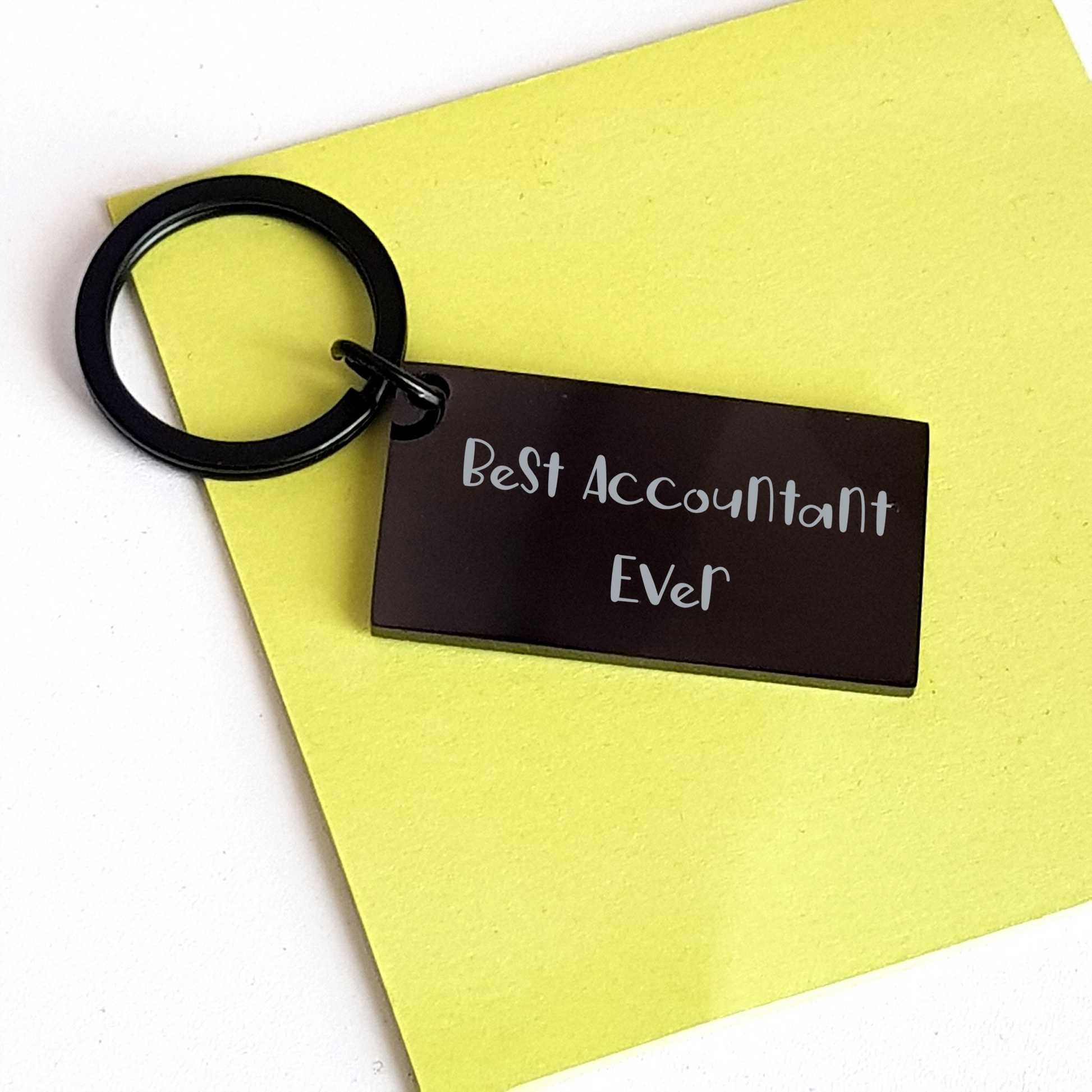 Funny Accountant Gifts from Friends - Best Accountant Ever Keychain for Graduation - Image 3