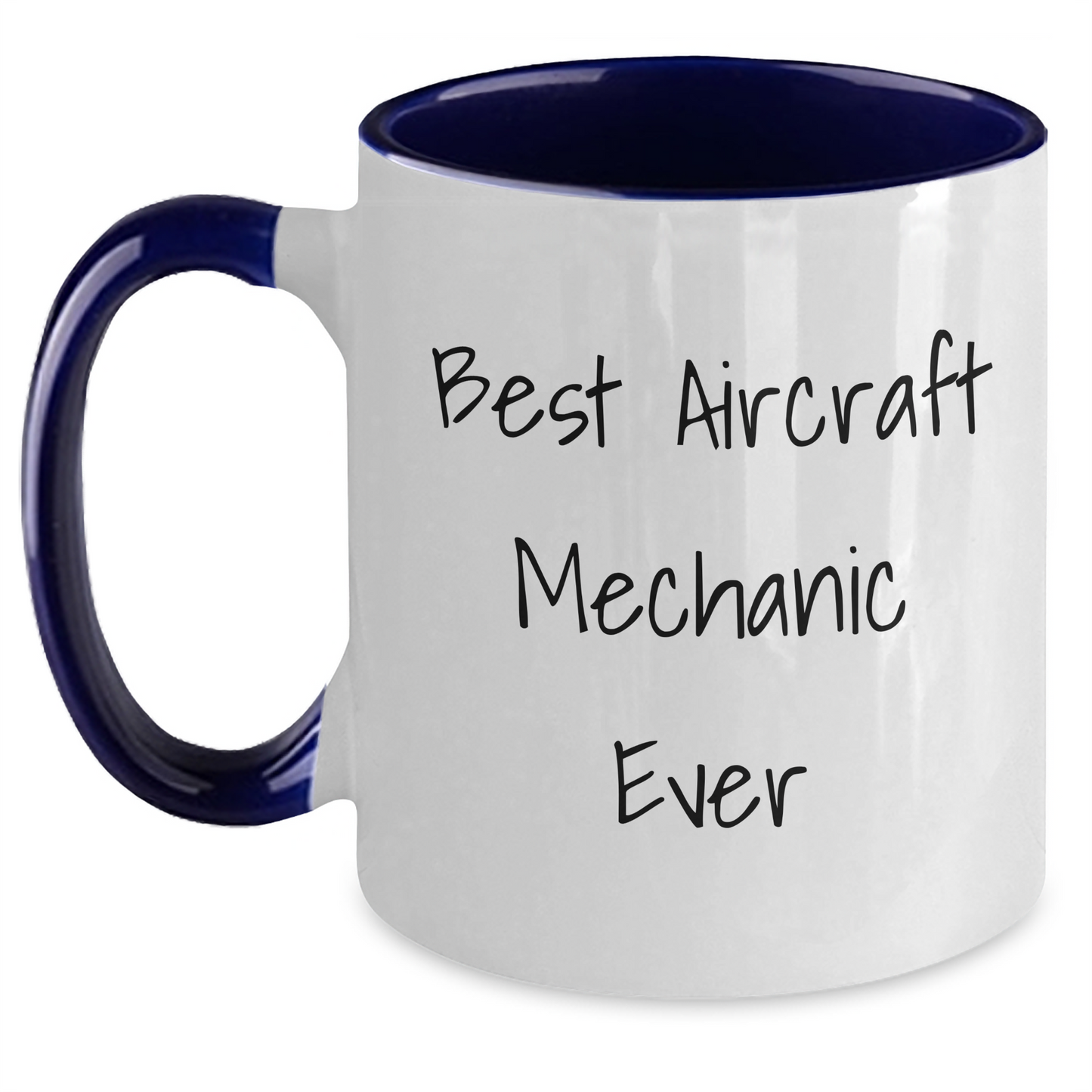 Aircraft Mechanic Gifts, Best Ever Quote, Two Tone Coffee Mug for Men, Women, Friends, Coworkers, Family, Graduation Unique Gifts from Aircraft Mechanic Lovers - Main