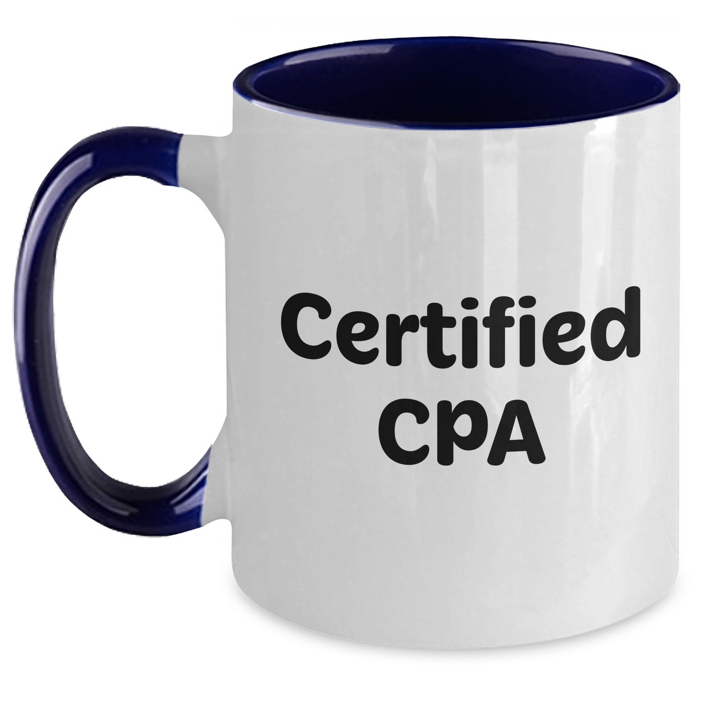 Funny CPA Gifts for Men and Women from Friends and Family - Two Tone Coffee Mug with Inspirational Quote - Main