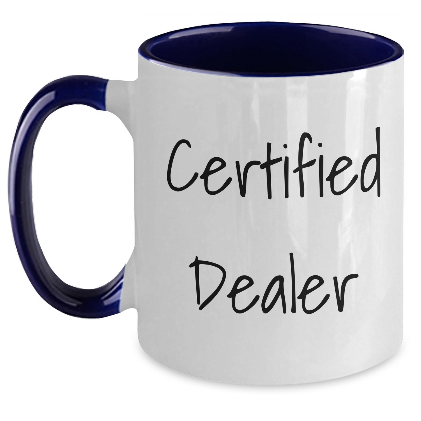 Funny Dealer Gifts, Two Tone Coffee Mug, Gifts from Men to Dealer, Gifts for Dealer's Graduation - Main