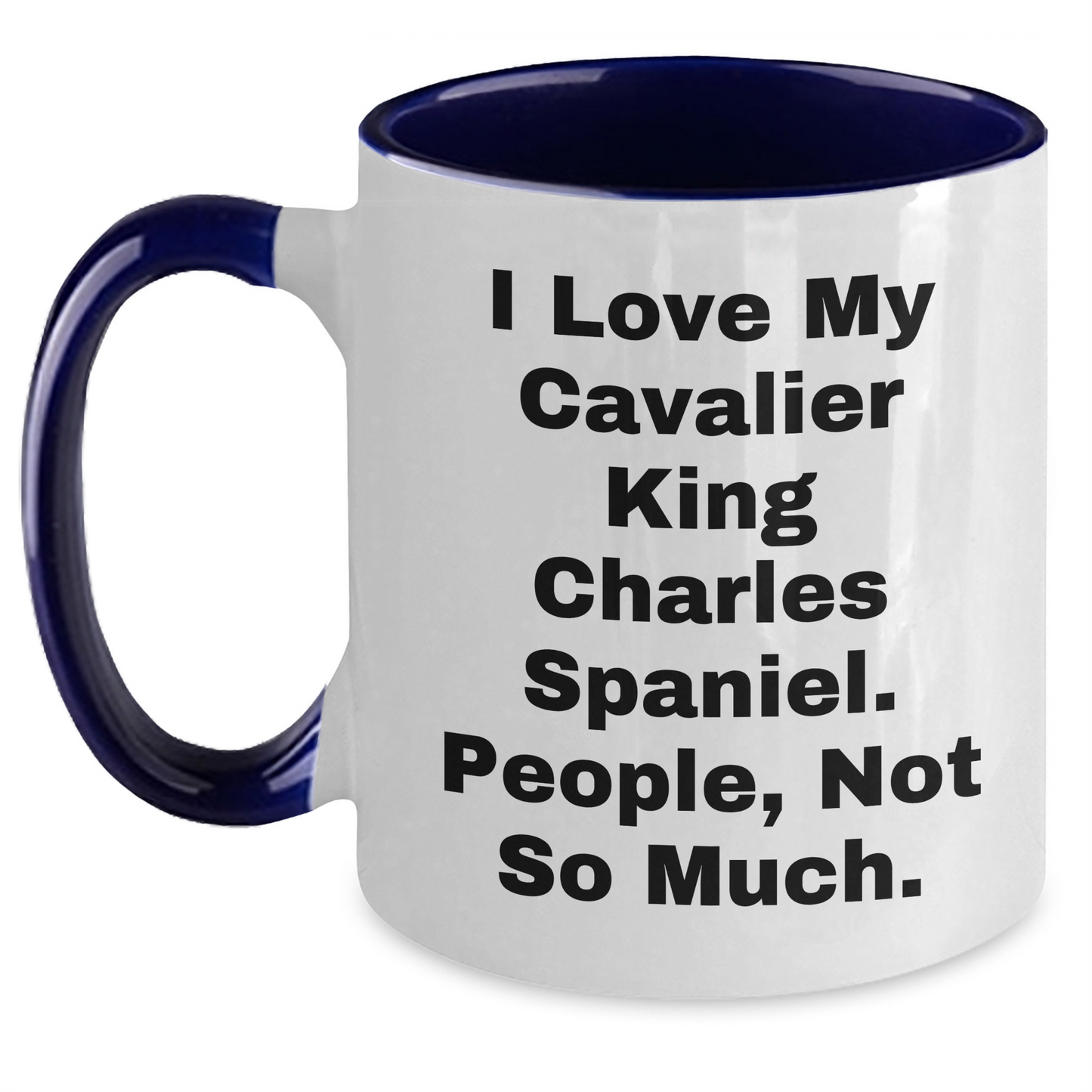 Cavalier King Charles Spaniel Dog Lovers Gifts from Friends for Graduation Unique Two Tone Coffee Mugs with Funny Quote - Main
