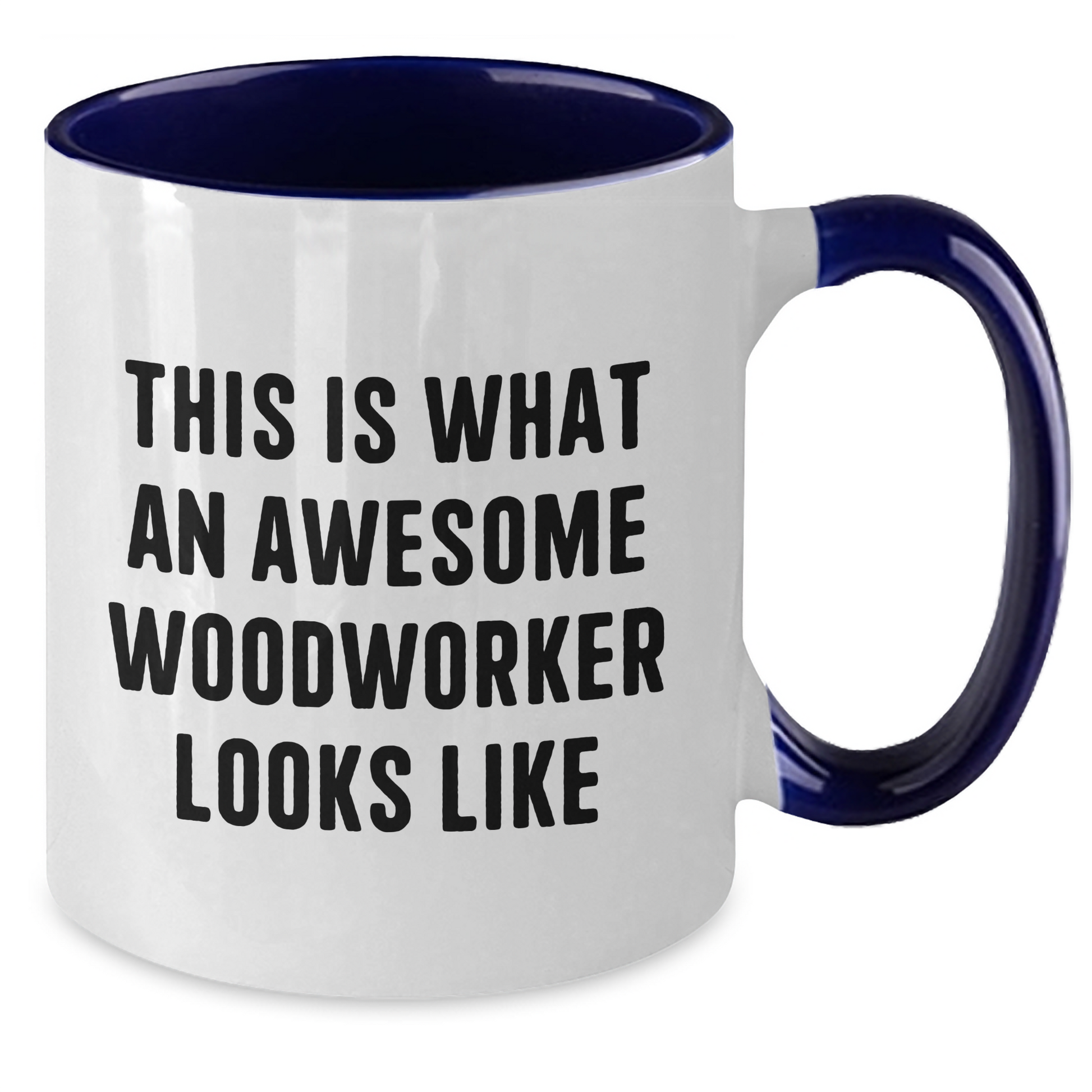 Woodworker Gifts from Friends, Two Tone Coffee Mugs for Woodworker, Inspirational Quote, Graduation Unique Gifts - Additional