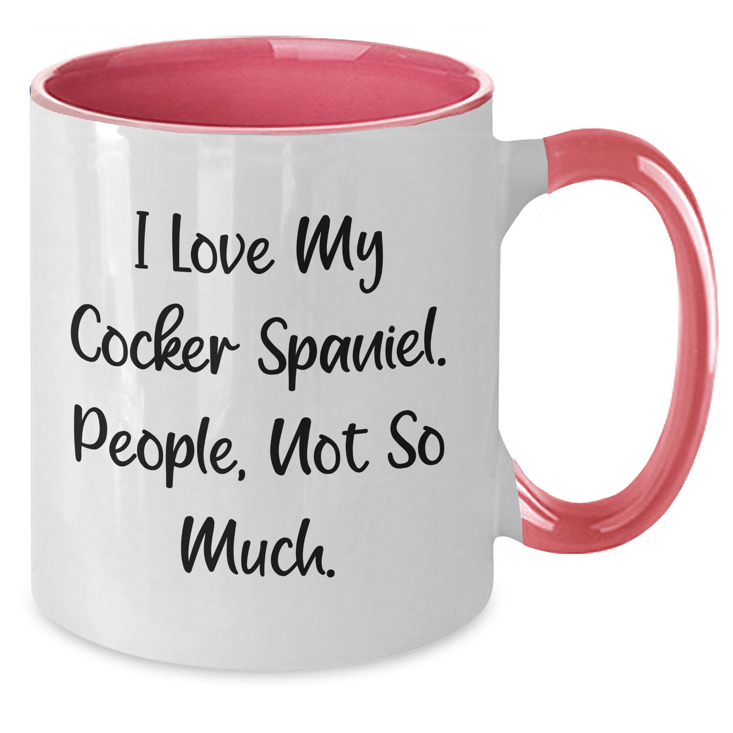 Cocker Spaniel Dog Lovers Funny Gifts from Friends and Family, Graduation Unique Gifts for Cocker Spaniel Dog Enthusiasts, Two Tone Coffee Mug - Additional