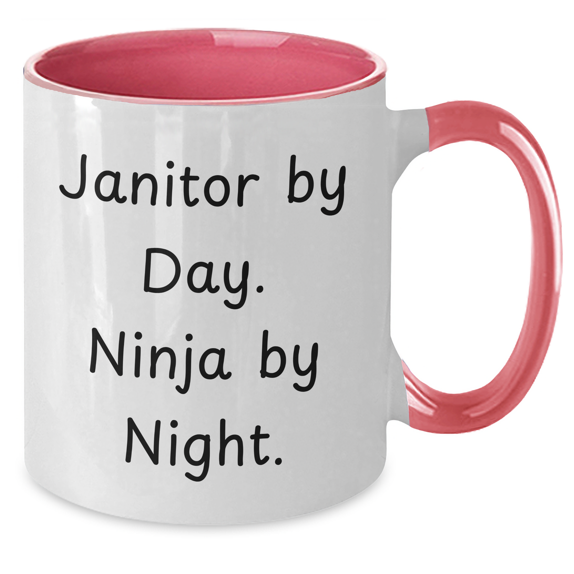 Janitor By Day Funny Ninja Mugs Gifts for Men from Coworkers, Unique Graduation Gifts for Janitor - Additional