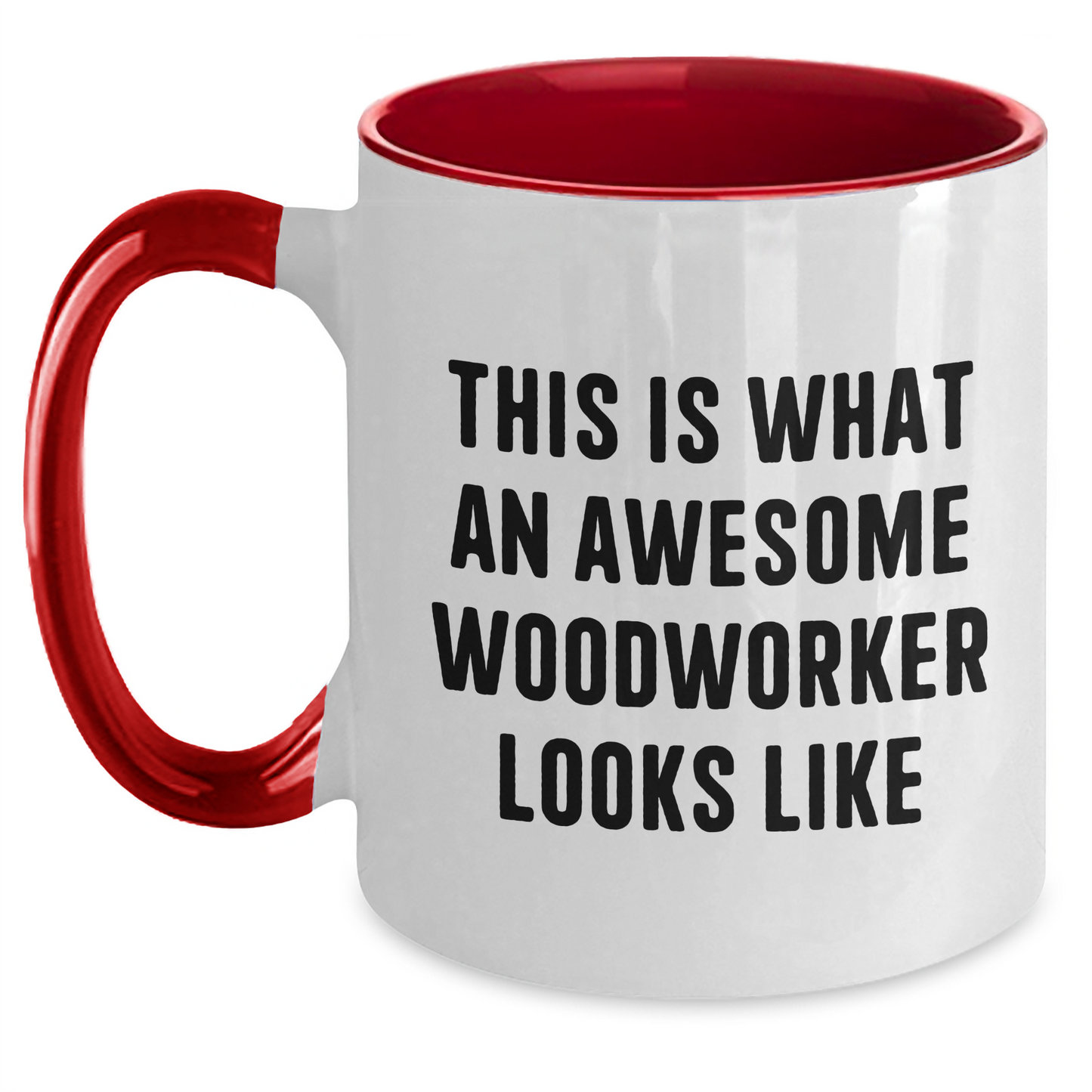 Woodworker Gifts from Friends, Two Tone Coffee Mugs for Woodworker, Inspirational Quote, Graduation Unique Gifts - Main