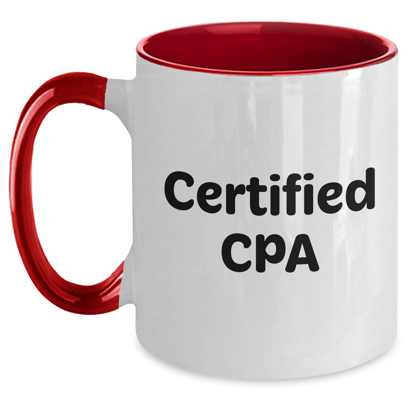 Funny CPA Gifts for Men and Women from Friends and Family - Two Tone Coffee Mug with Inspirational Quote - Main