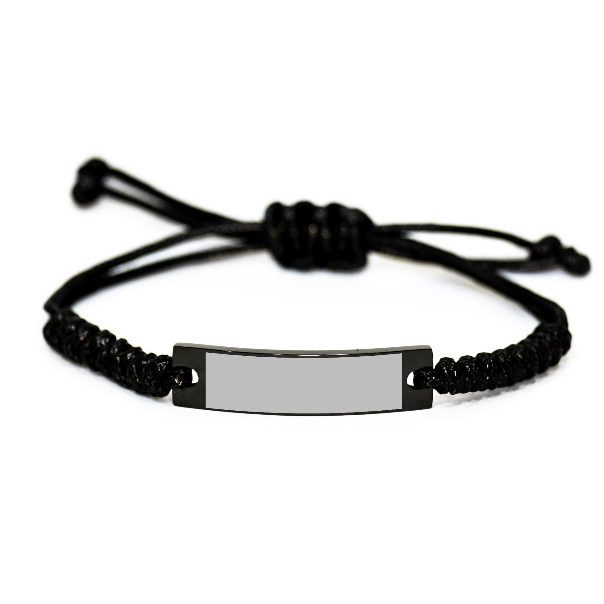 Carpenter Gifts from Friends - Funny Quote Rope Bracelet for Graduation, Adjustable Black Stainless Steel with Interlaced Rope - Gift for Carpenter - Image 1