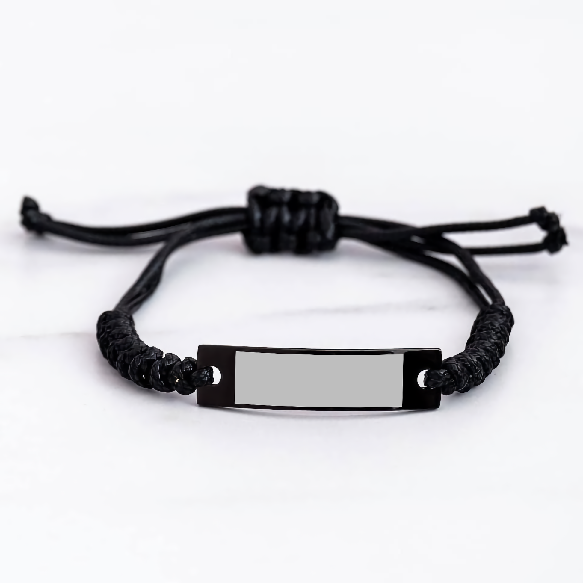 Carpenter Gifts from Friends - Funny Quote Rope Bracelet for Graduation, Adjustable Black Stainless Steel with Interlaced Rope - Gift for Carpenter - Image 3