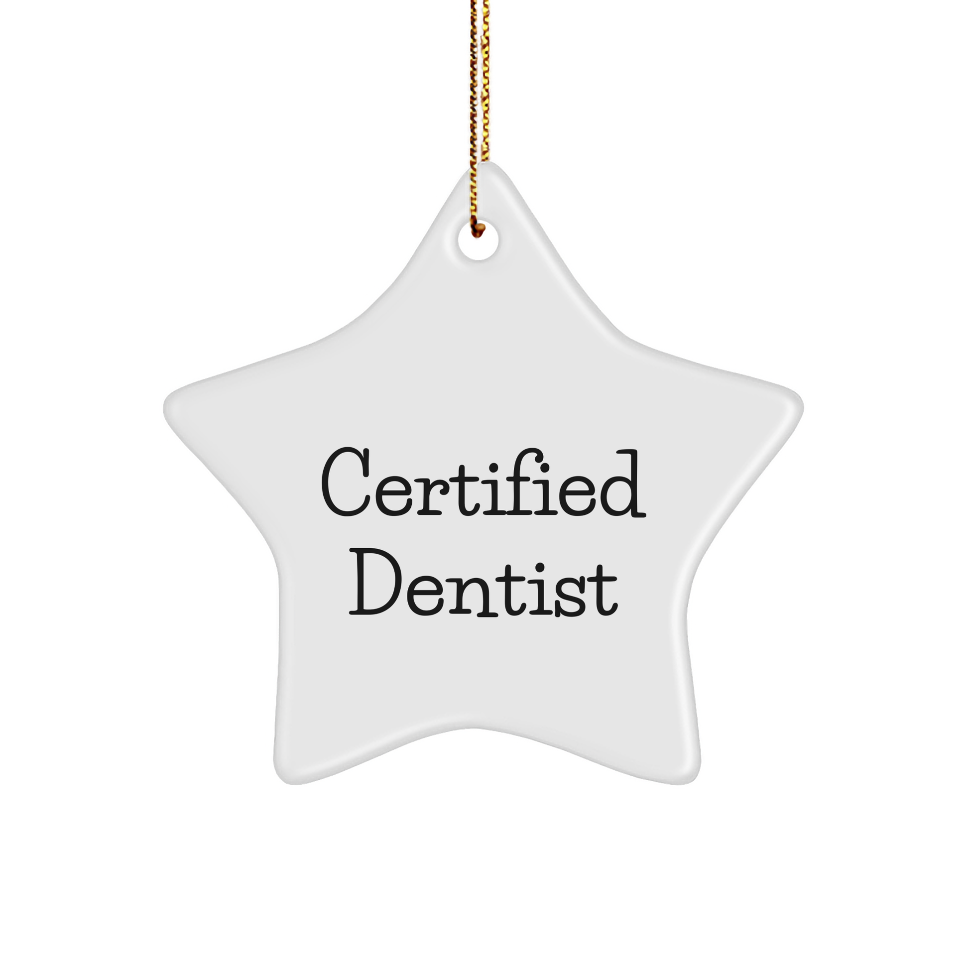 Funny Dentist Gifts for Christmas - 'A Star is Born' Quote on Star Ornament from Gifts for Dentists - Image 1