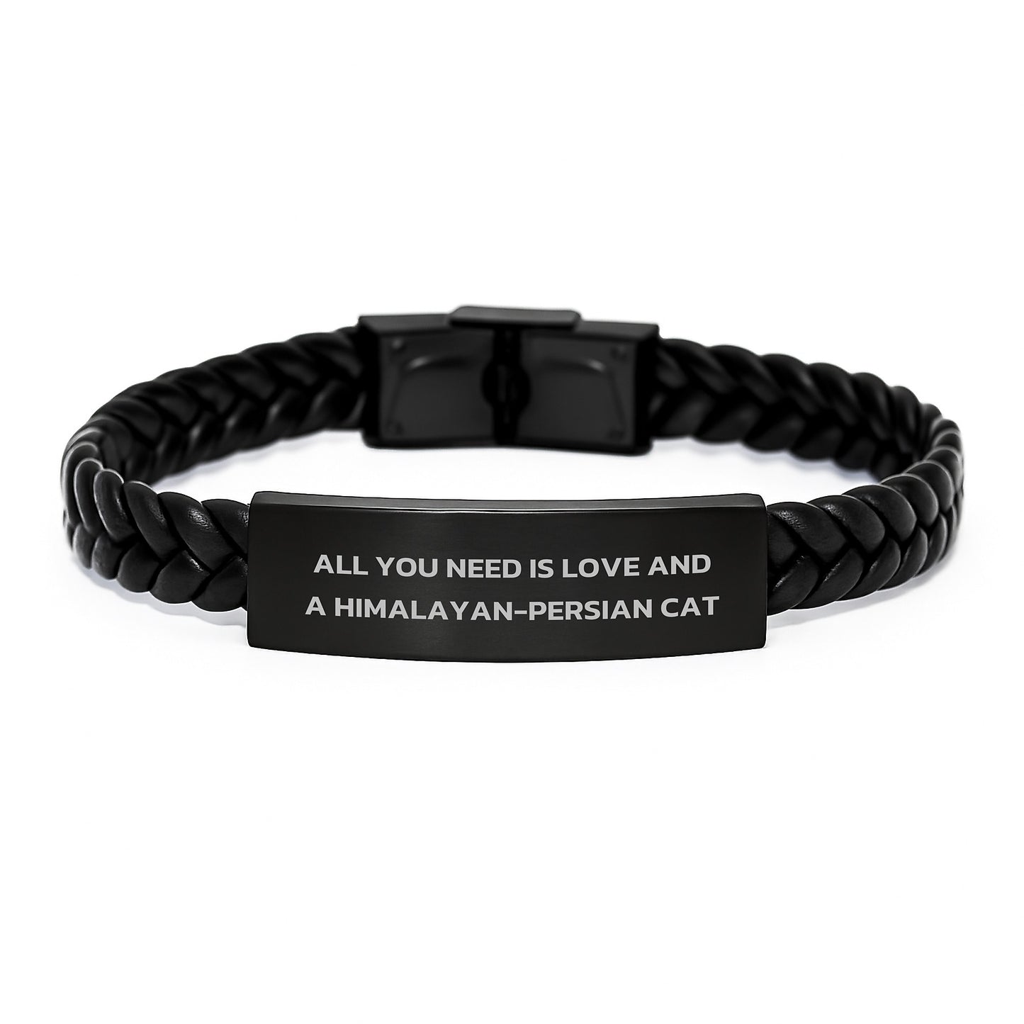 Himalayan-Persian Cat Love Gifts for Men Women Friends Family, Interlaced Leather Bracelet, Graduation Unique Gifts from Men, Gifts for Himalayan-Persian Cat Enthusiasts - Image 1