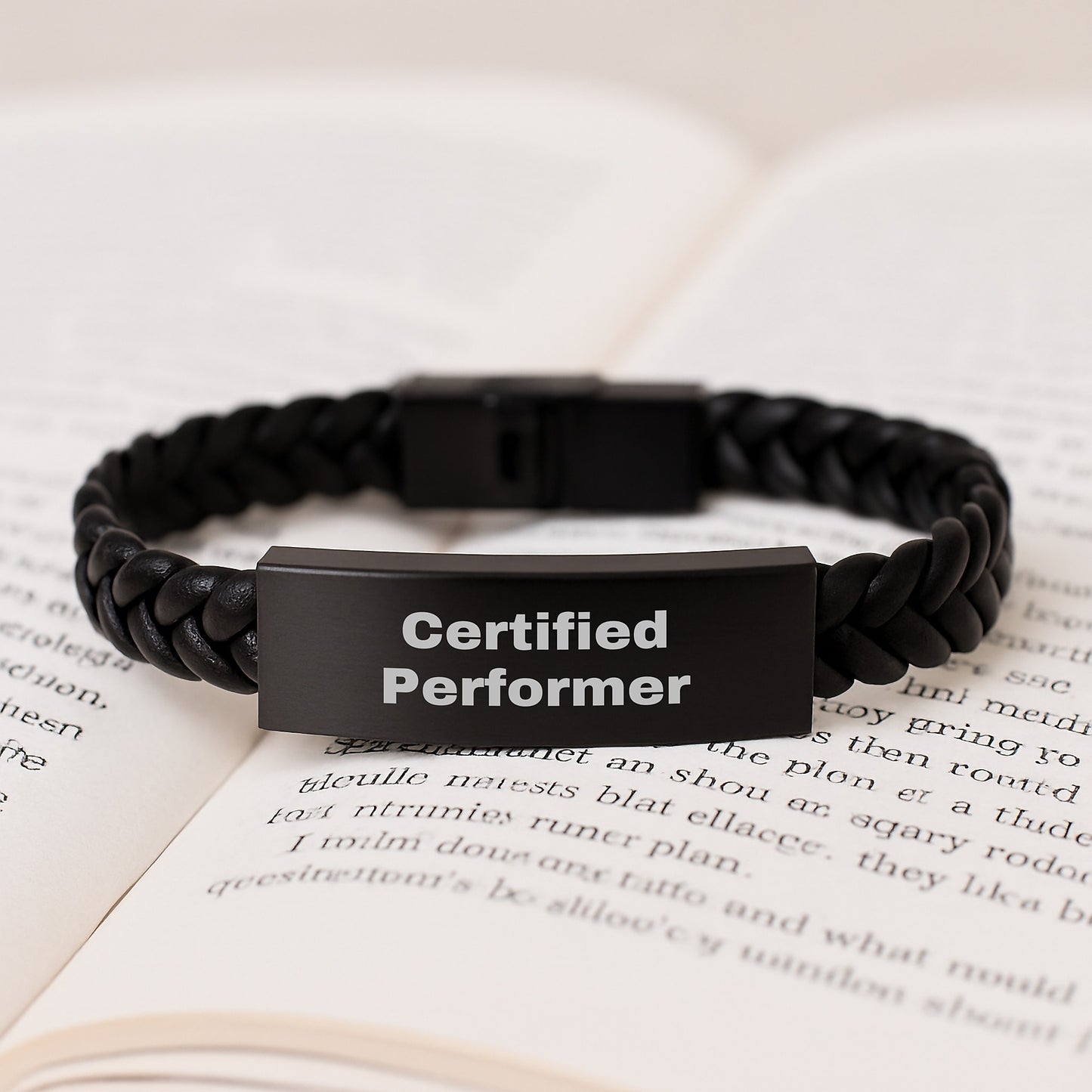 Funny Quotes for Performers Interlaced Leather Bracelet, Gifts from Family to Friends, Unique Christmas Unique Gifts - Image 3