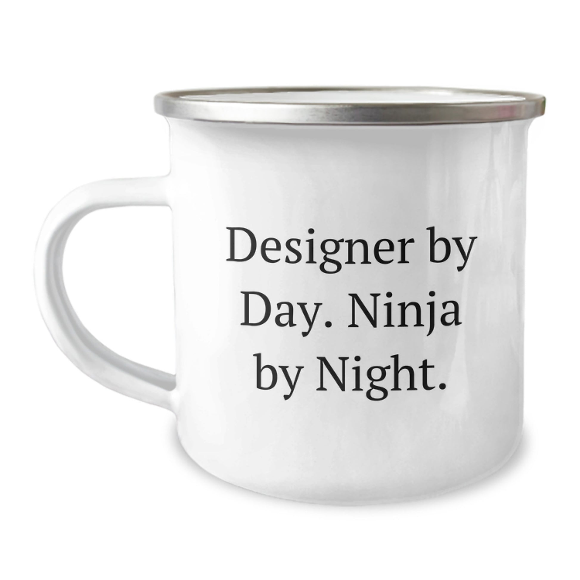 Designer Gifts from Men to Friends - Funny Camping Mug by Day. Ninja By Night. - Graduation Unique Gifts for Designer - Image 1