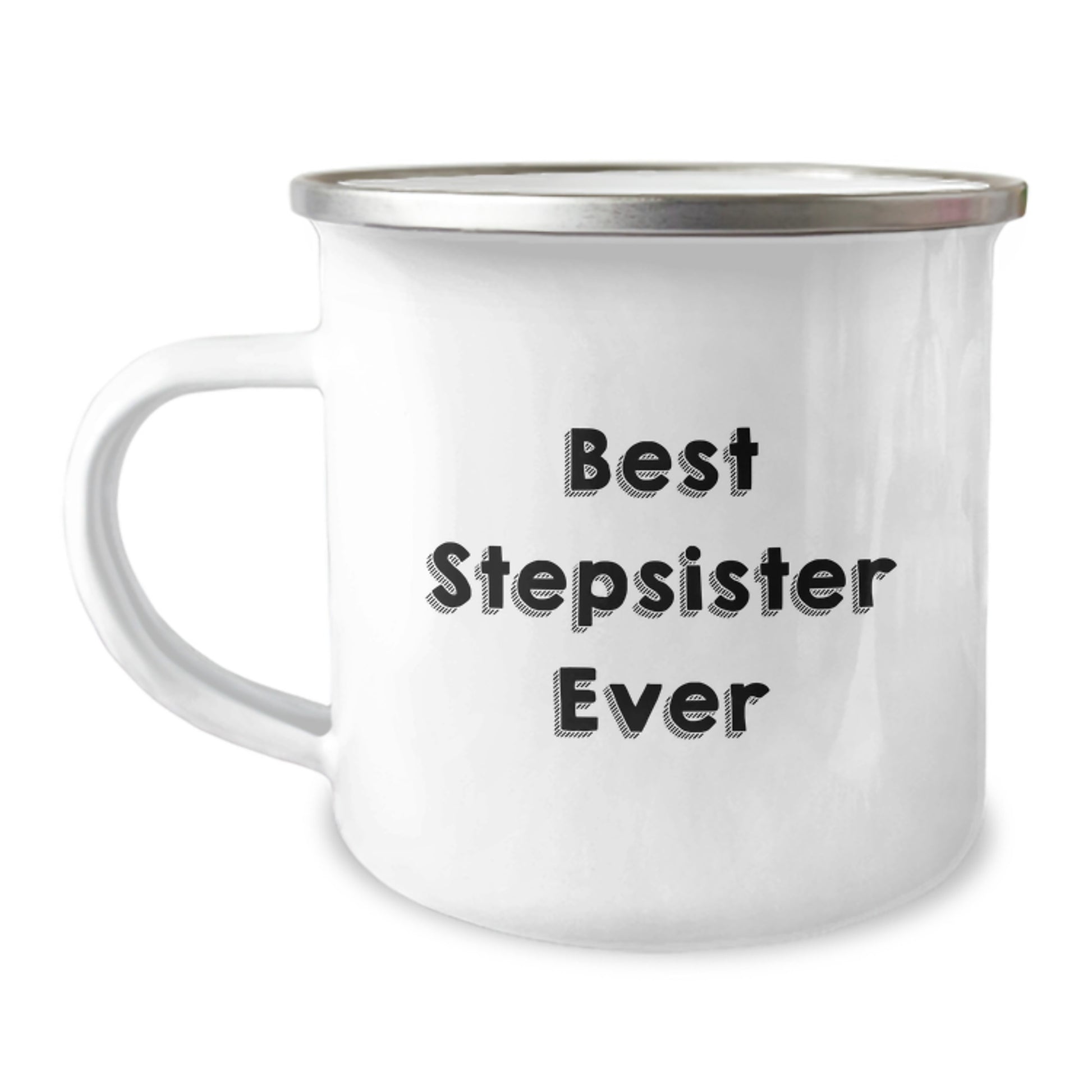 Funny Stepsister Gifts from Men, Unique Camping Mug for Best Stepsister Ever, Graduation Unique Gifts - Image 1